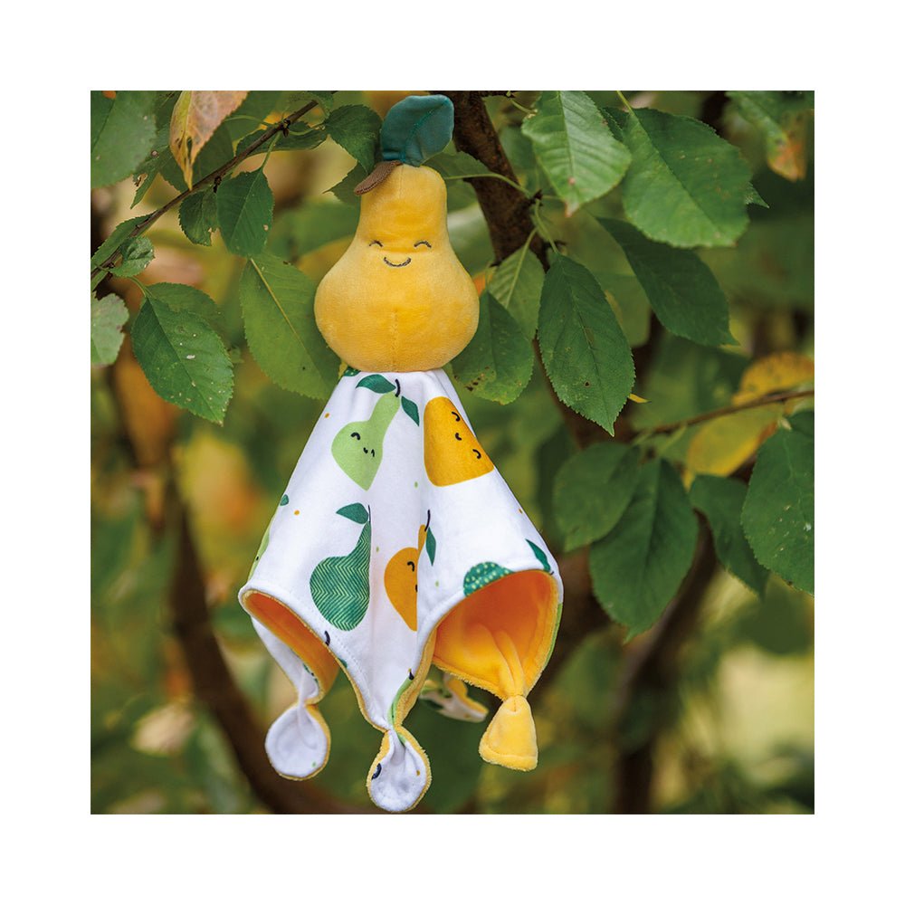 Mary Meyer - Sweet Soothie Pear Blanket - Lovey Security Blanket - 10" x 10" - Mastermind Toys___224156