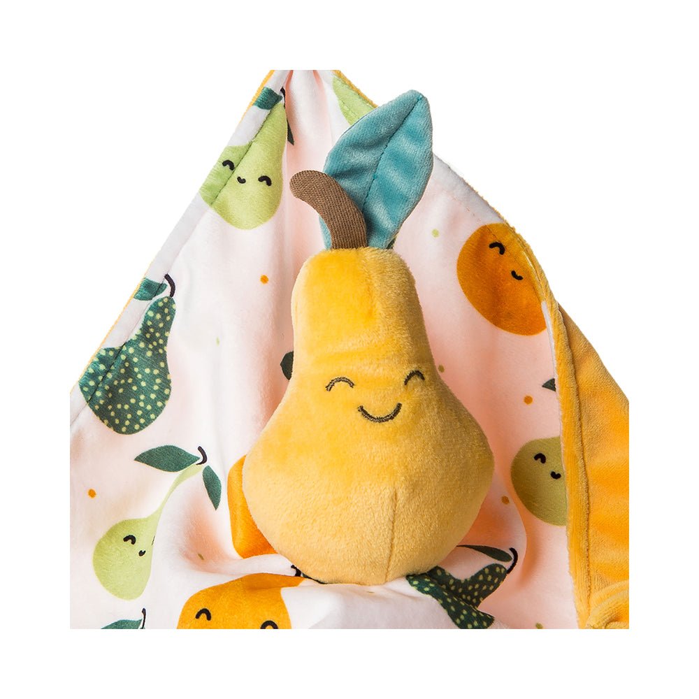 Mary Meyer - Sweet Soothie Pear Blanket - Lovey Security Blanket - 10" x 10" - Mastermind Toys___224156