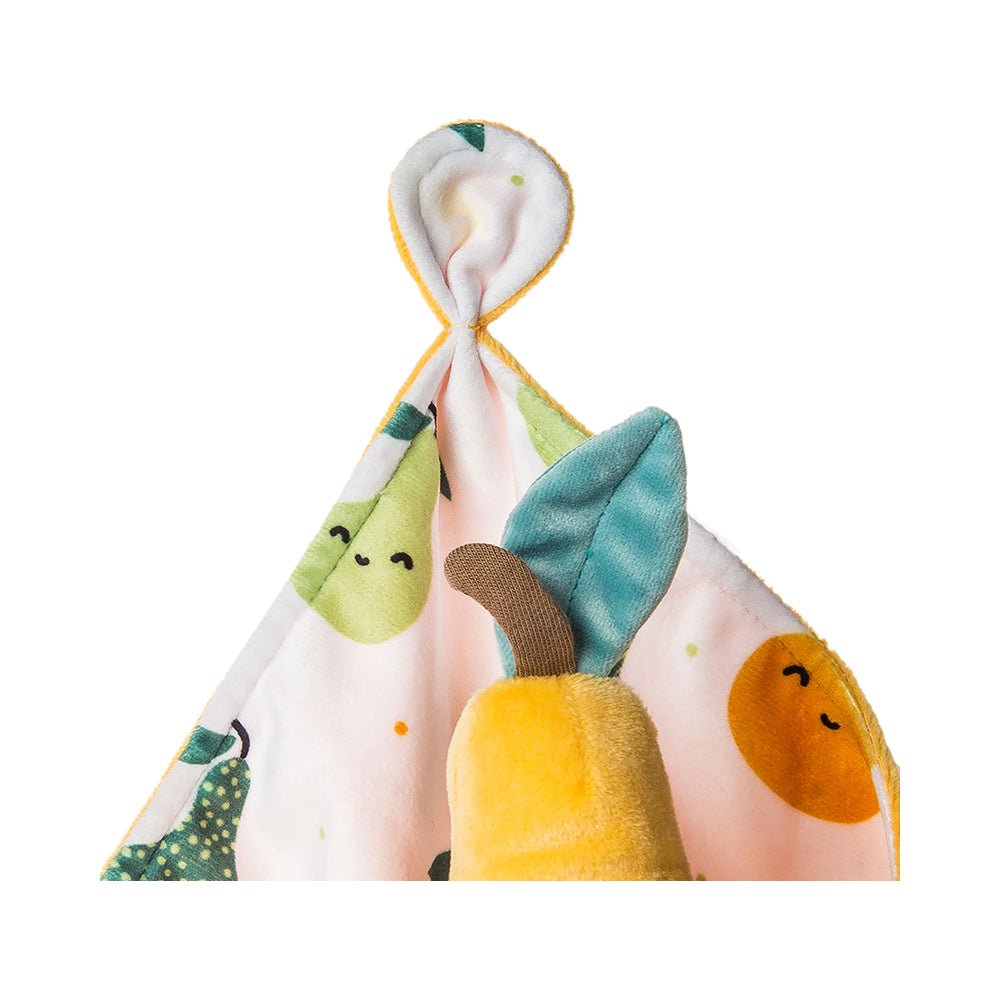 Mary Meyer - Sweet Soothie Pear Blanket - Lovey Security Blanket - 10" x 10" - Mastermind Toys___224156