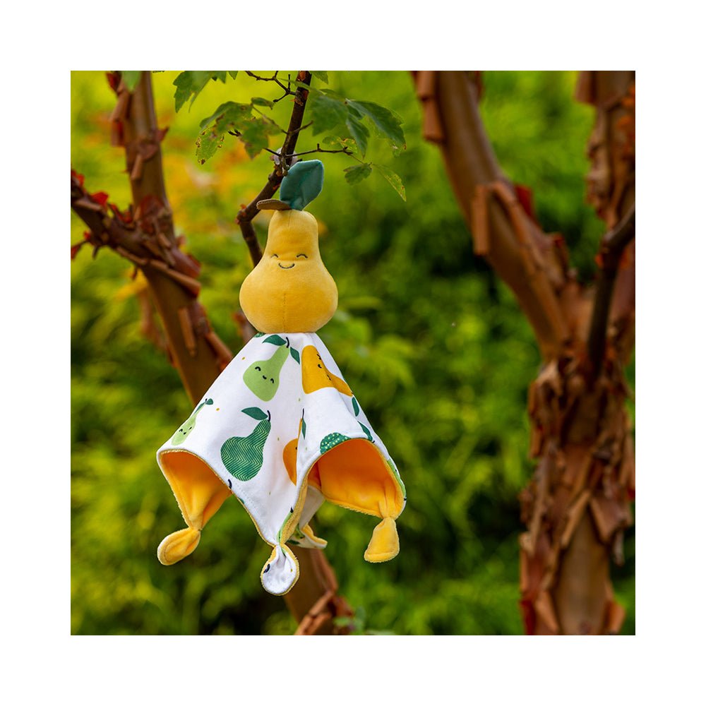 Mary Meyer - Sweet Soothie Pear Blanket - Lovey Security Blanket - 10" x 10" - Mastermind Toys___224156