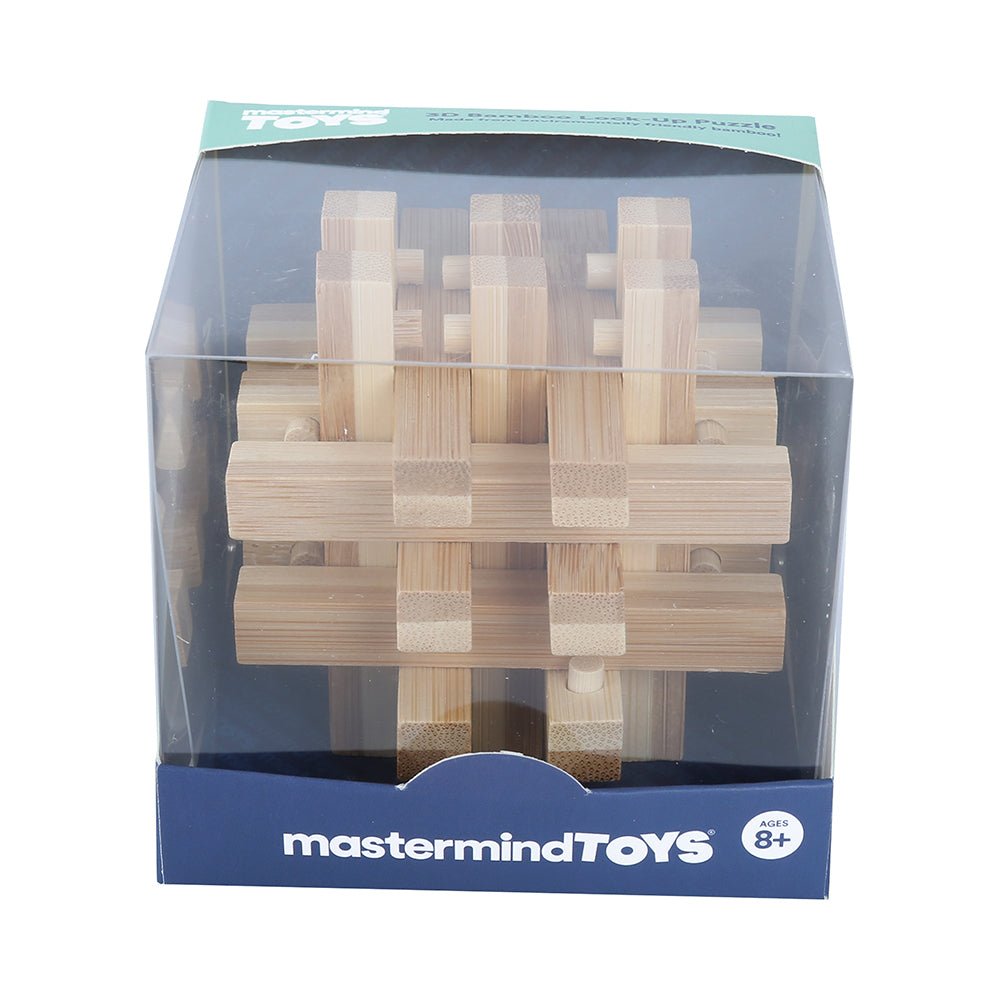Mastermind Toys 3D Bamboo Lock Up Puzzle - Mastermind Toys___110321