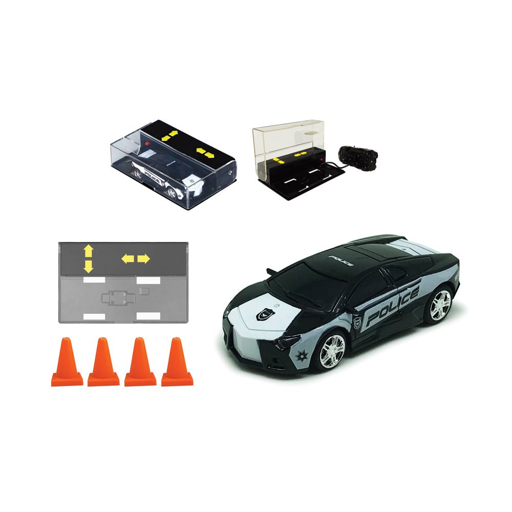 Mastermind Toys Mini Remote Control Police Car 1:64 Scale - Mastermind Toys___213061