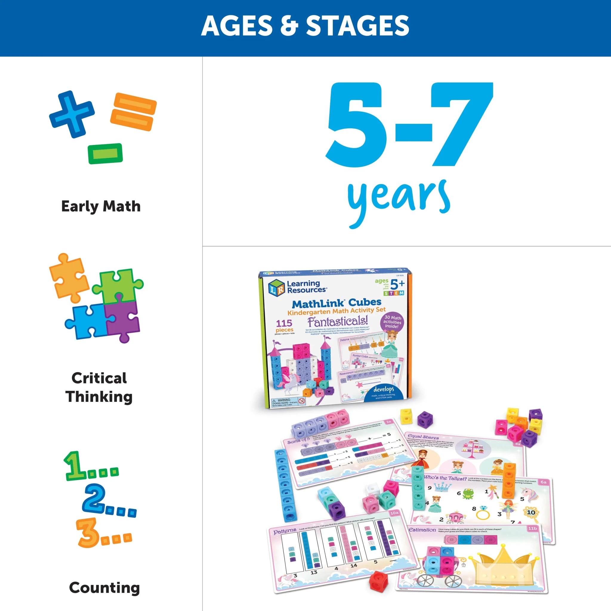 MathLink® Cube Activity Set - Fantasticals - Mastermind Toys___255209
