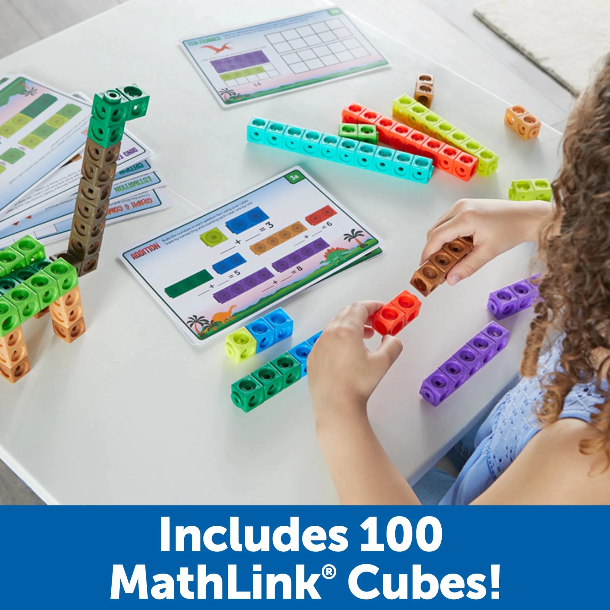 Mathlink Cubes Activity Set - Dino Time - Mastermind Toys___255208
