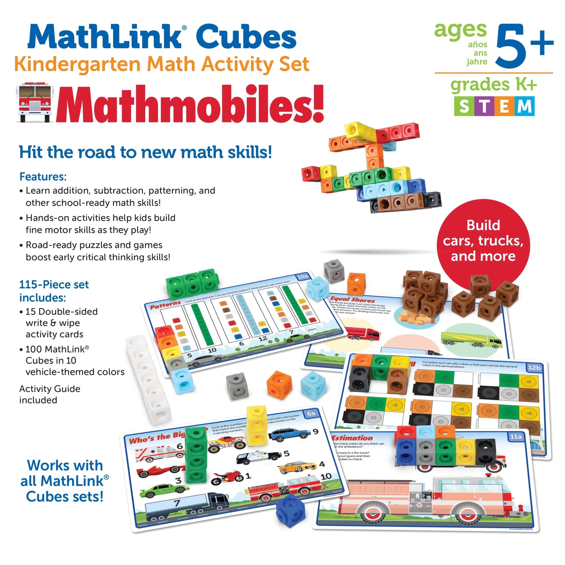 MathLink® Cubes Kindergarten Math Activity Set: Mathmobiles! - Mastermind Toys___255210