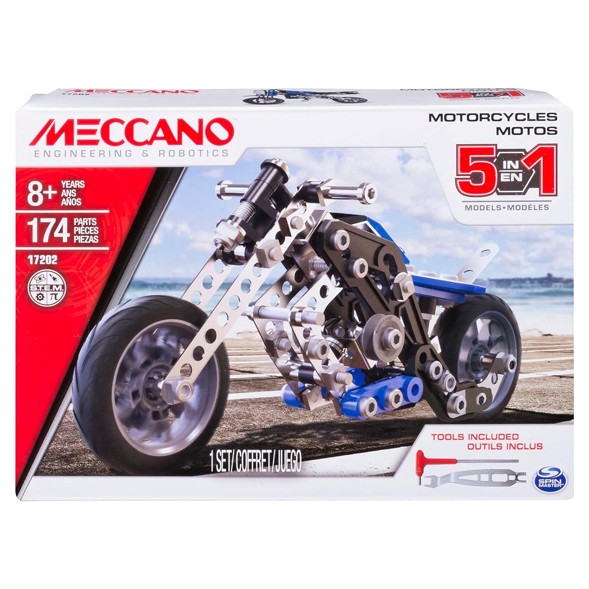 MeccaN 5 Multi Model Set - Motorcycles - Mastermind Toys___248171