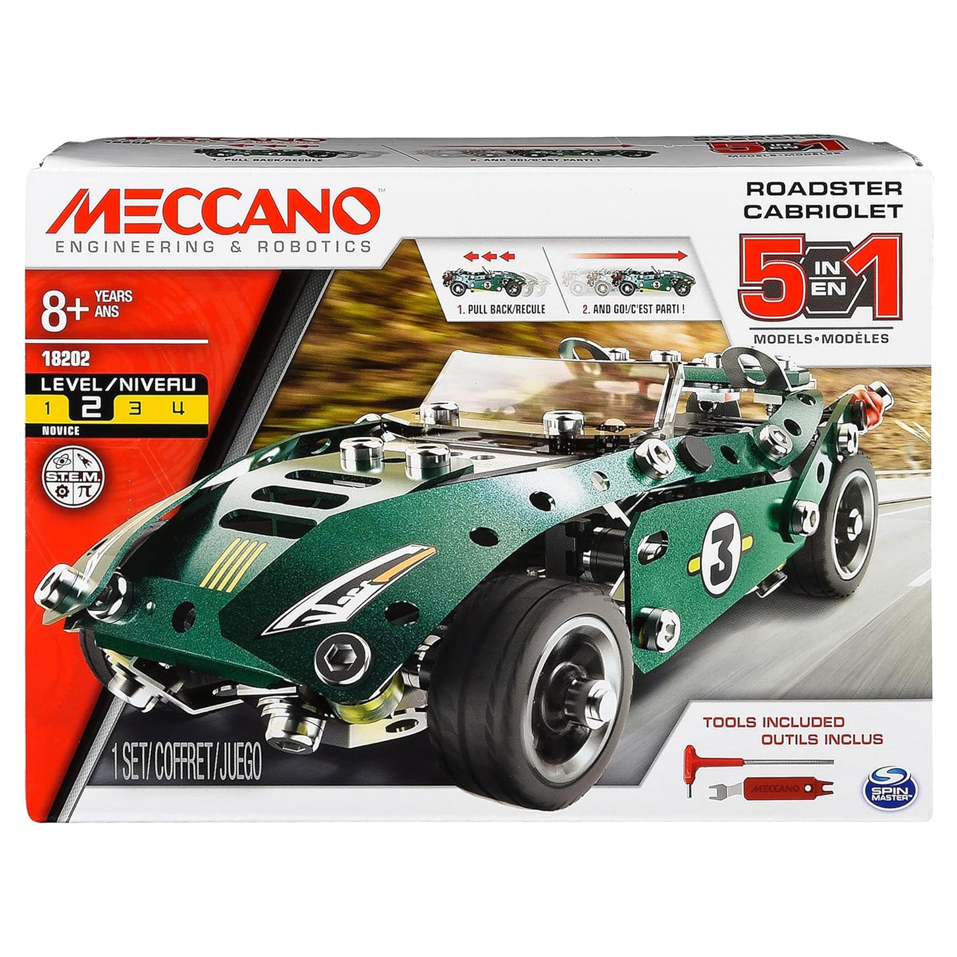 MeccaN 5 Multi Model Set - Roadster - Mastermind Toys___248170