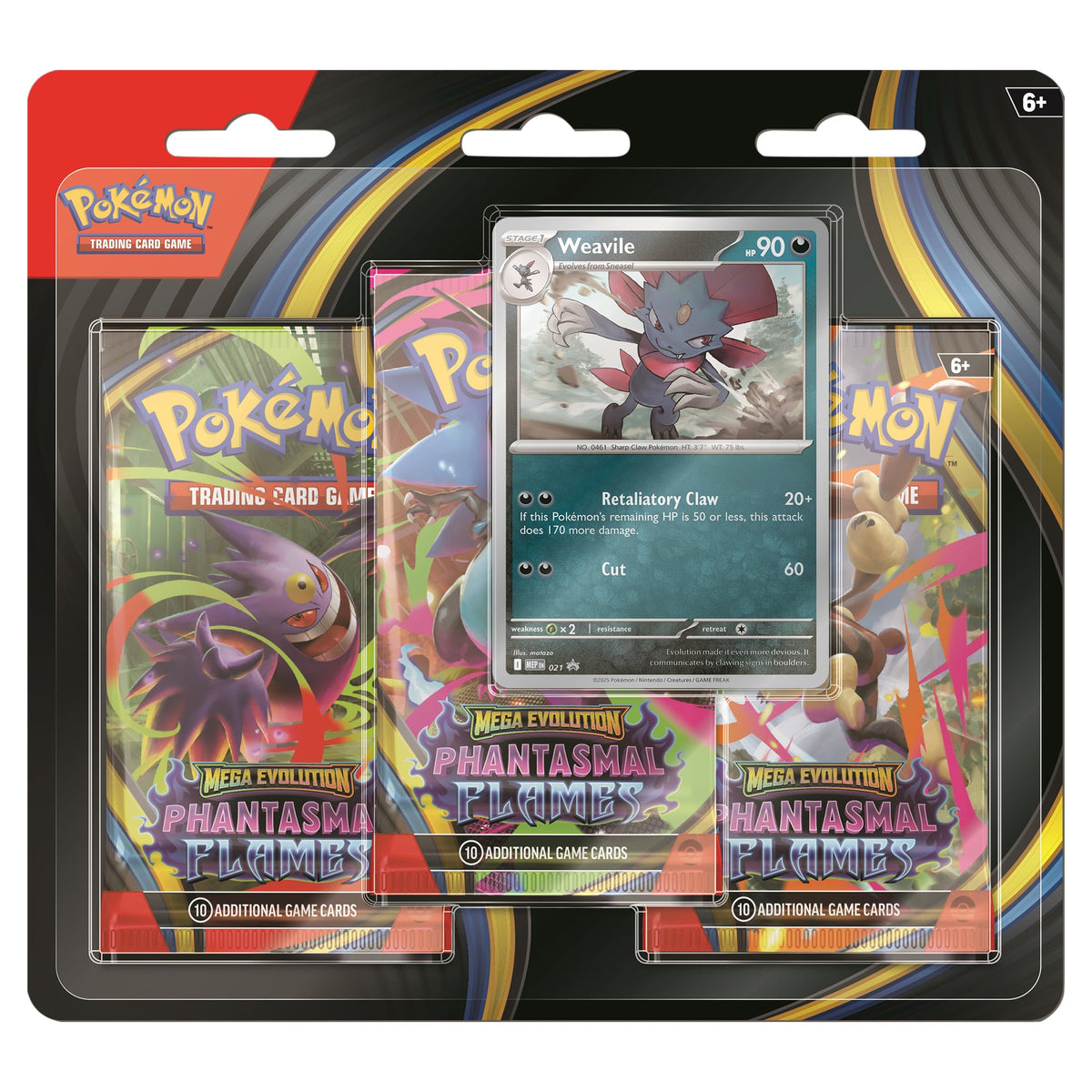 Mega Evolution Phantasmal Flames 3-Pack Blister - Mastermind Toys___249800