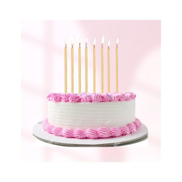 Metallic Gold 5" Candles 16 pcs - Mastermind Toys___219969