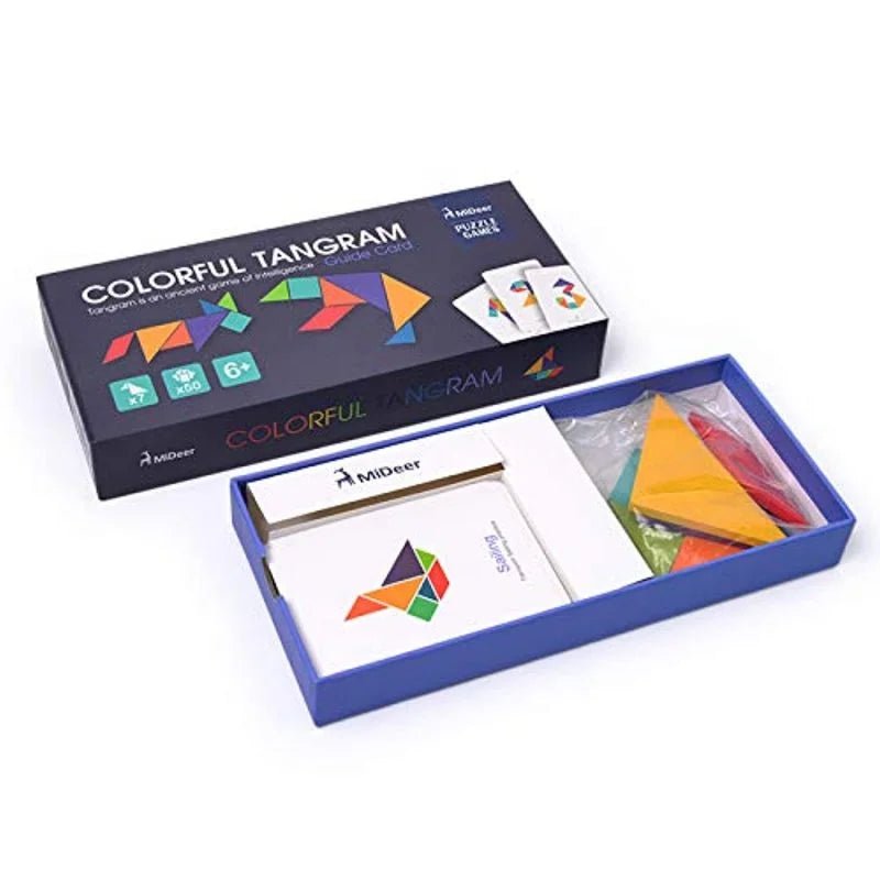 Mideer Colorful Trangram Guide Card - Mastermind Toys___255214