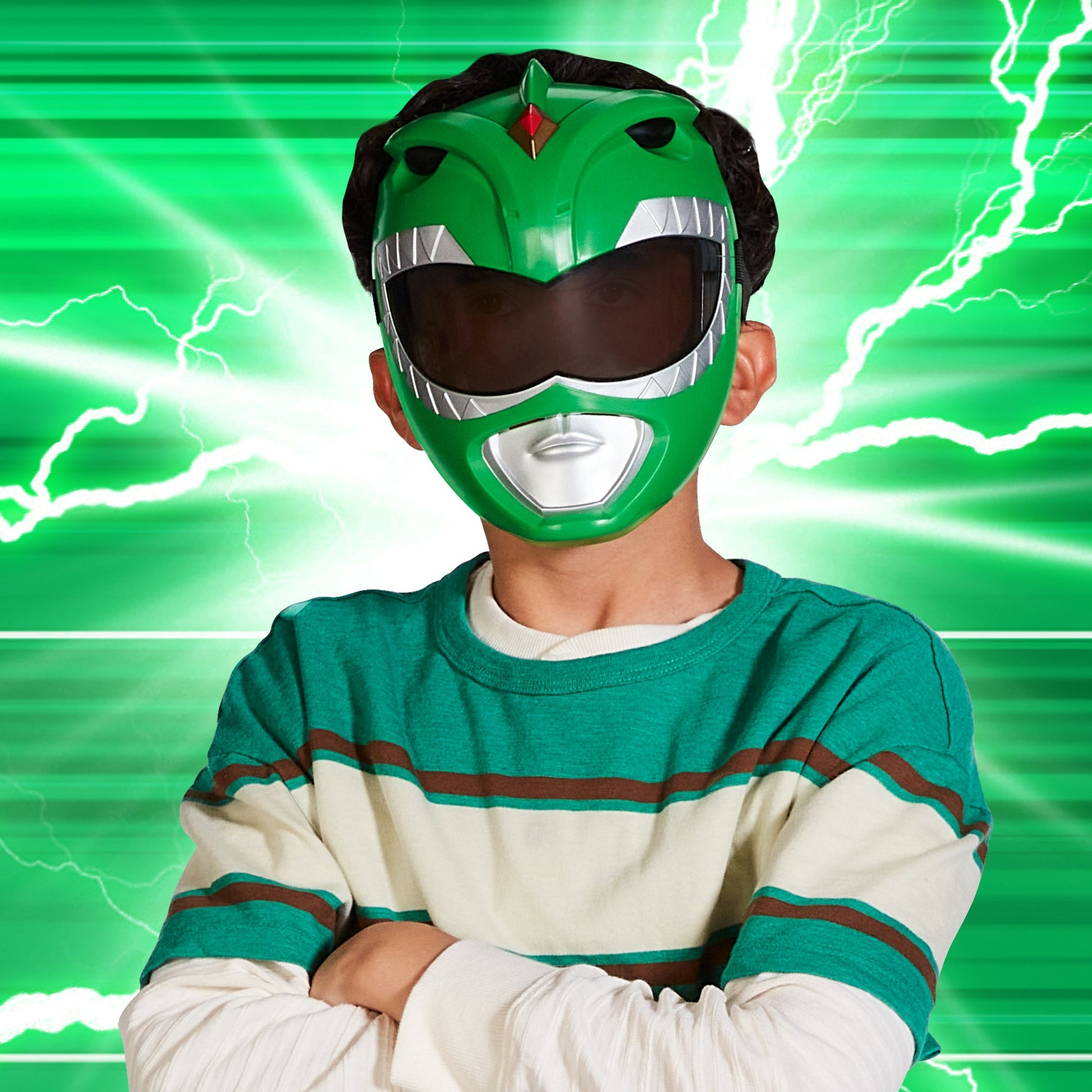 Mighty Morphin Power Rangers - Green Ranger Mask - Mastermind Toys___247638