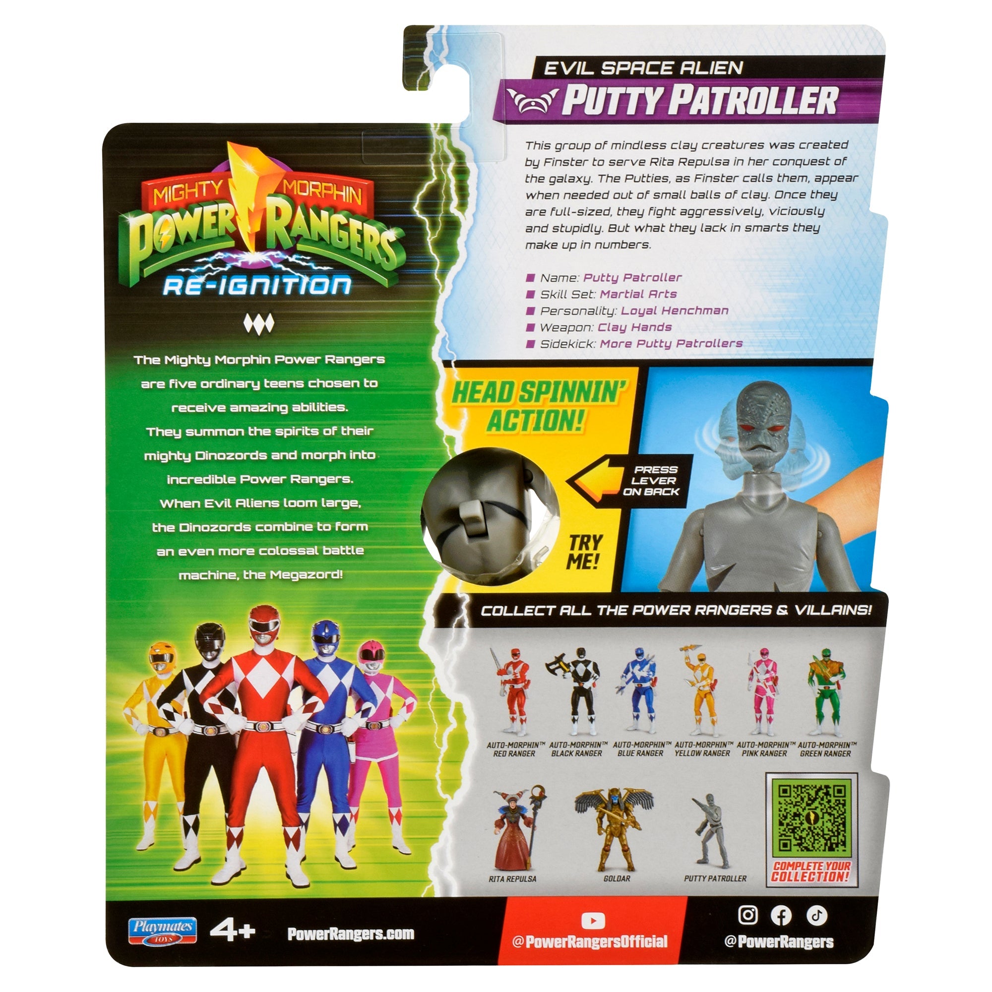 Mighty Morphin Power Rangers - Villains Figure - Putty Patrol - Mastermind Toys___247624