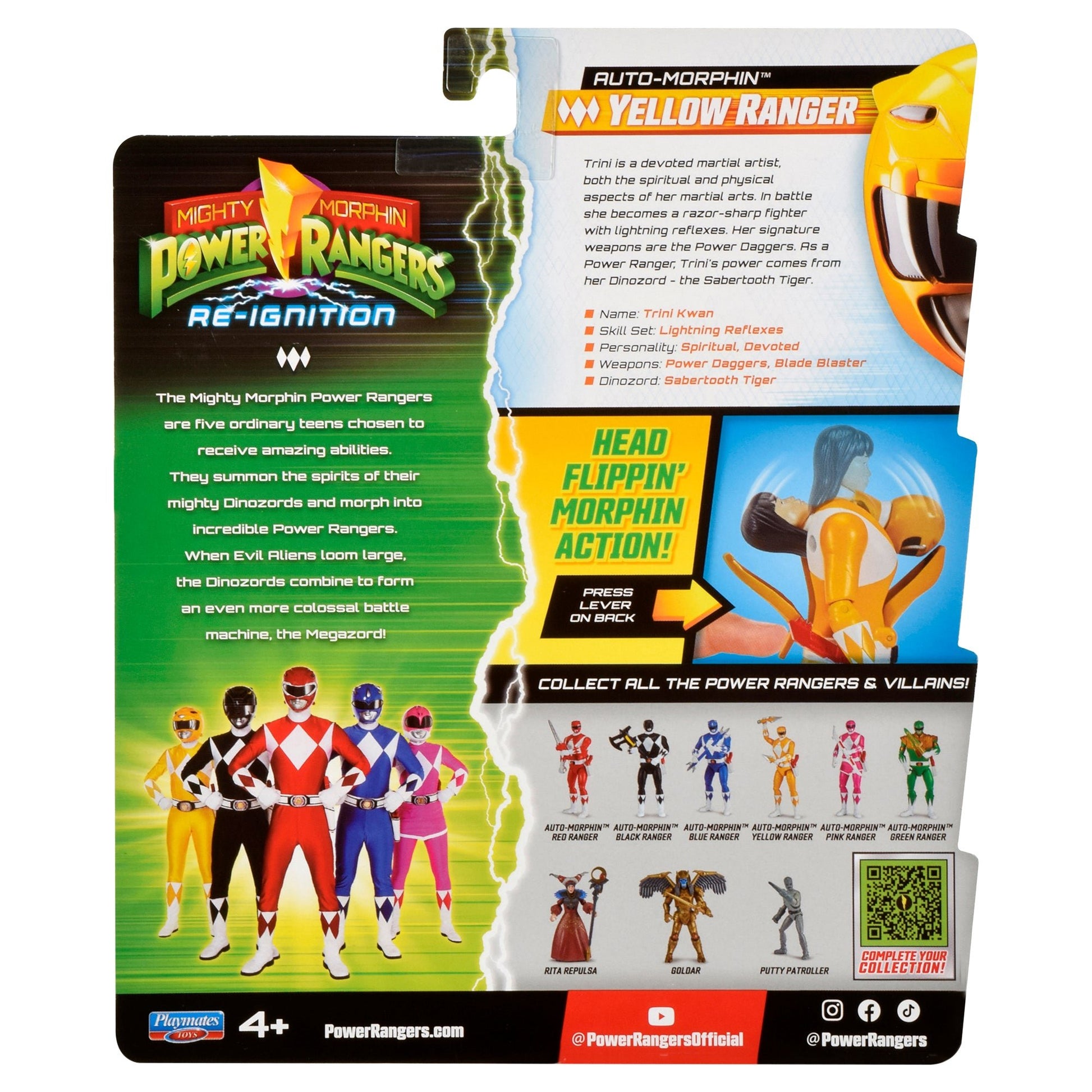 Mighty Morphin Power Rangers - Yellow Ranger Figure - Mastermind Toys___247630