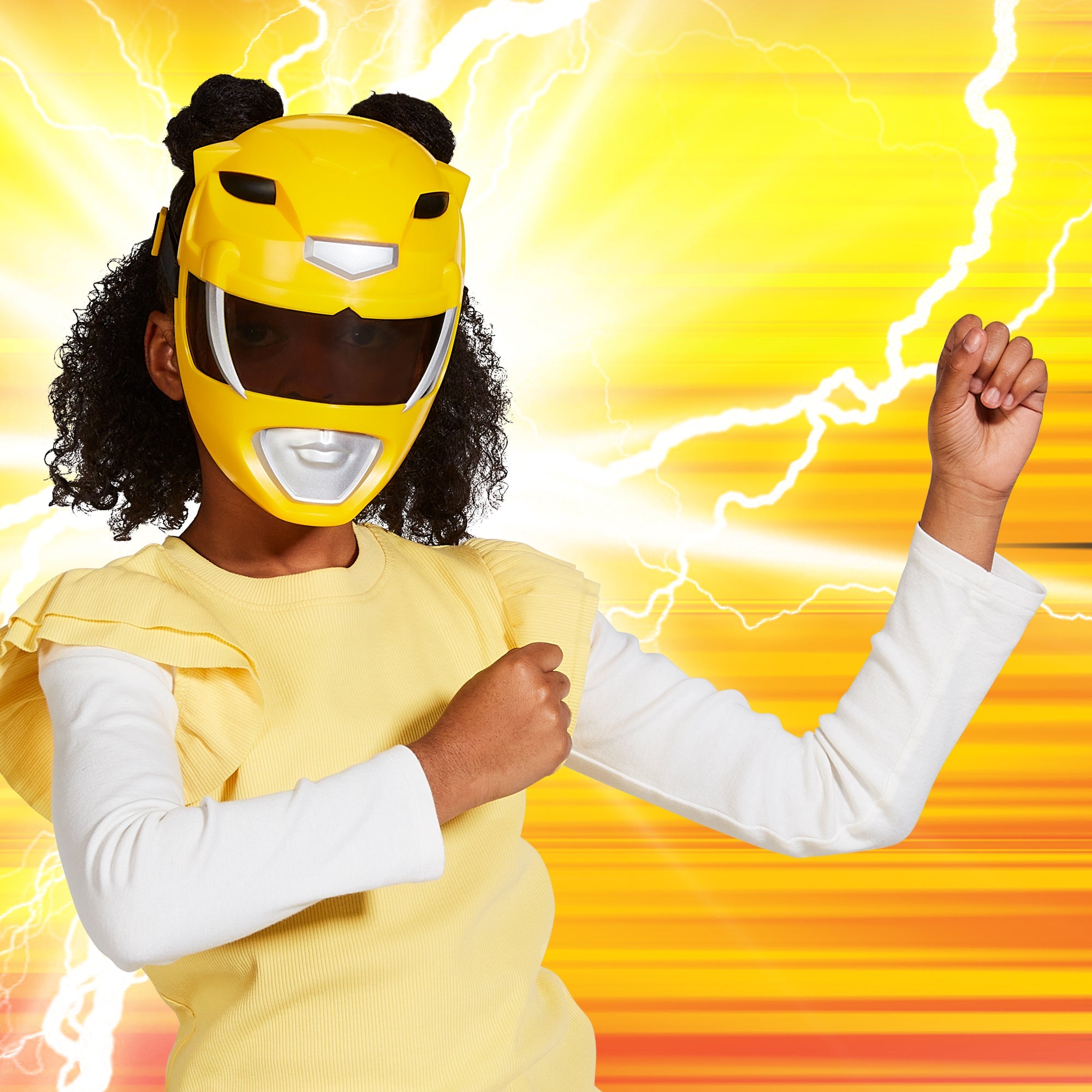 Mighty Morphin Power Rangers - Yellow Ranger Mask - Mastermind Toys___247636