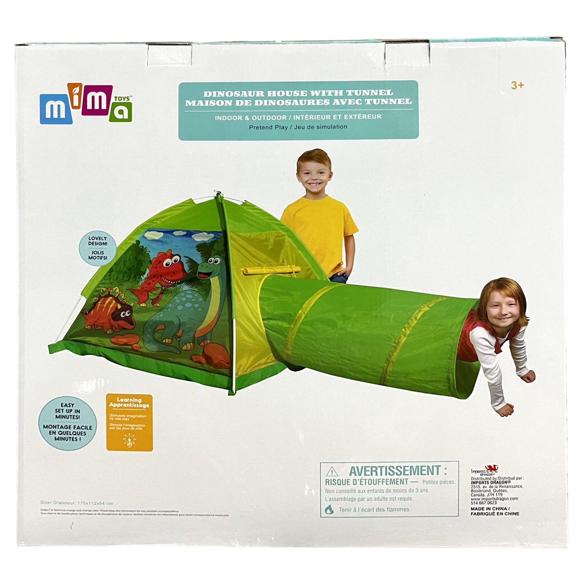 MIMA - Indoor Tent Dinosaur with tunnel - Mastermind Toys___247617