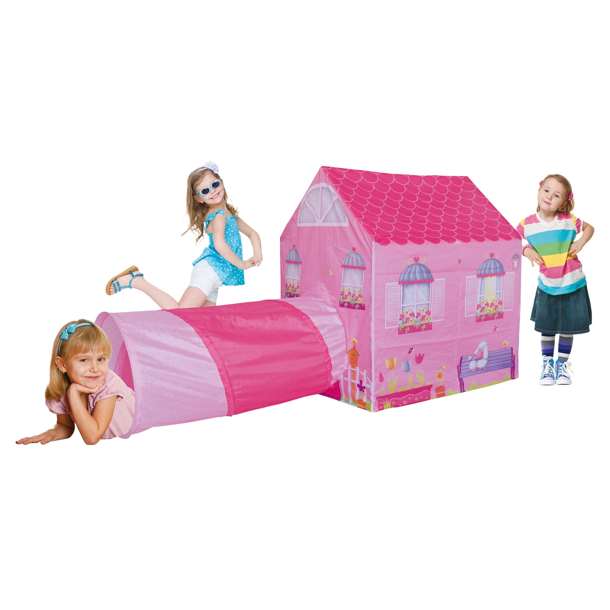 MIMA - Indoor Tent Pink House with Tunnel - Mastermind Toys___247620