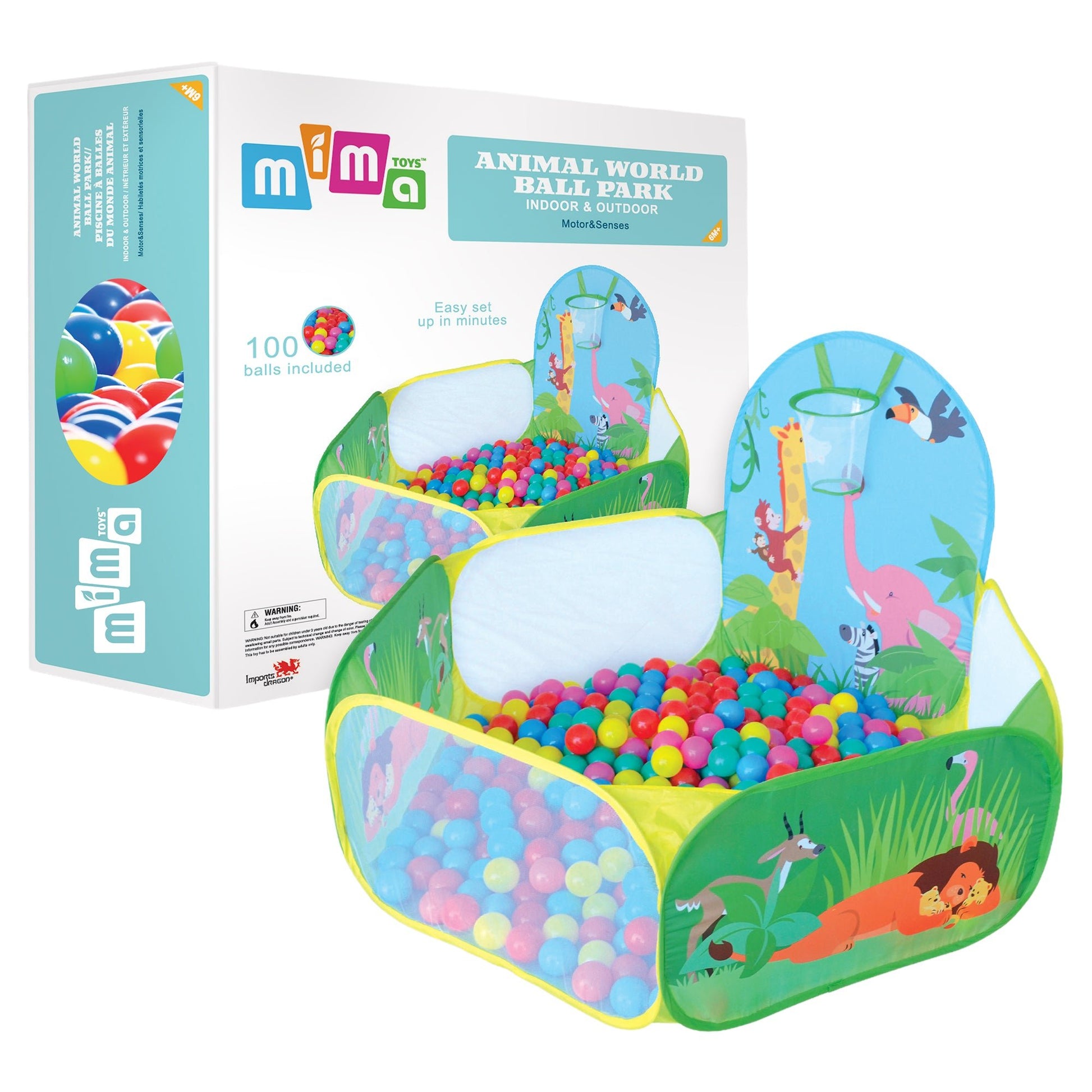 MIMA - Pop Up Ball Pit with 100 Balls - Mastermind Toys___247616
