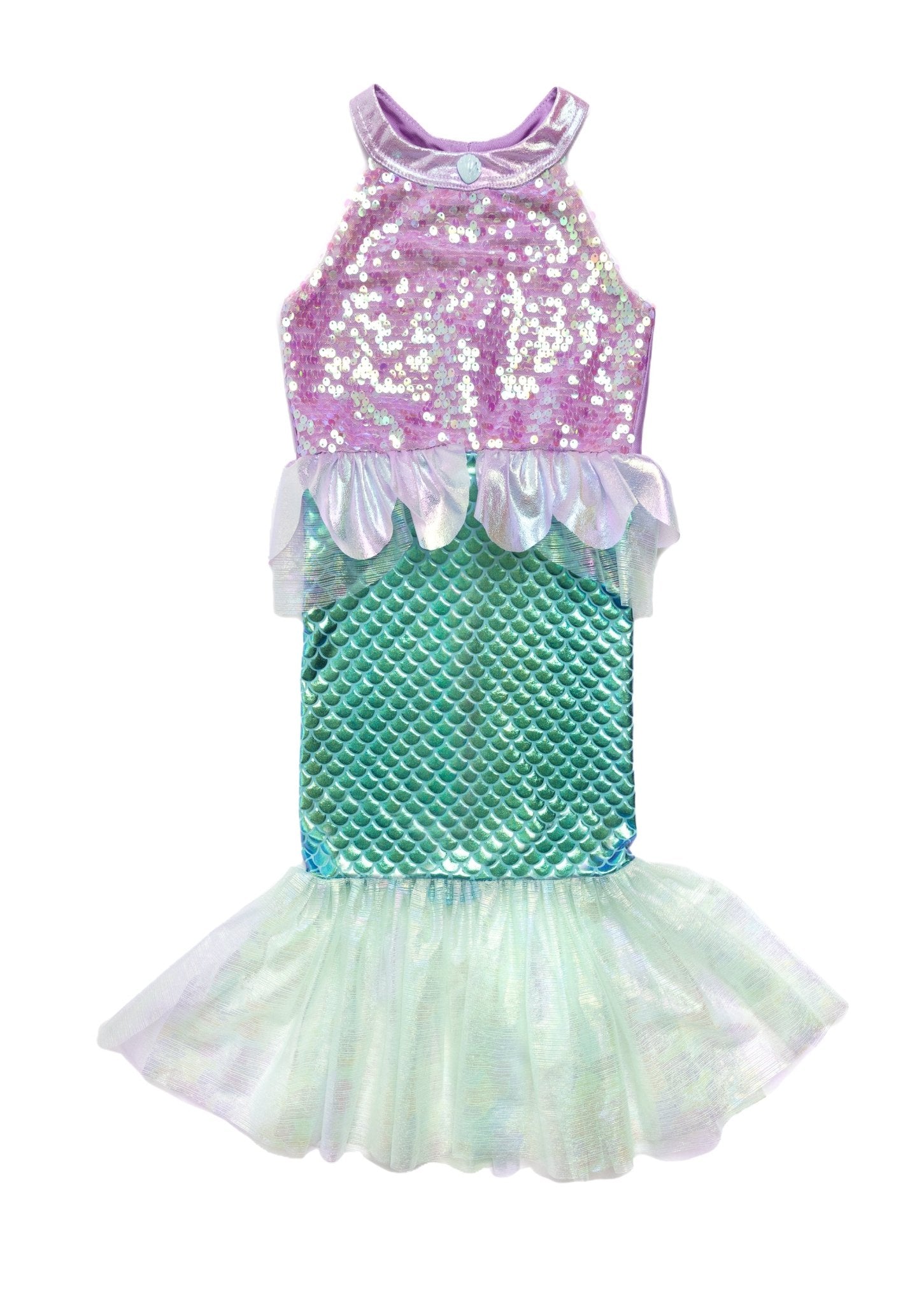 Misty Mermaid Dress, Pink/Blue, Size 3 - 4 - Mastermind Toys___245095