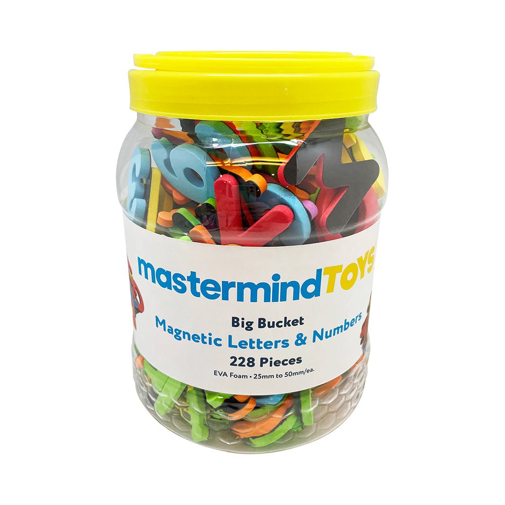 MMT Bucket of Magnetic Letters and Numbers 228pc - Mastermind Toys___228454