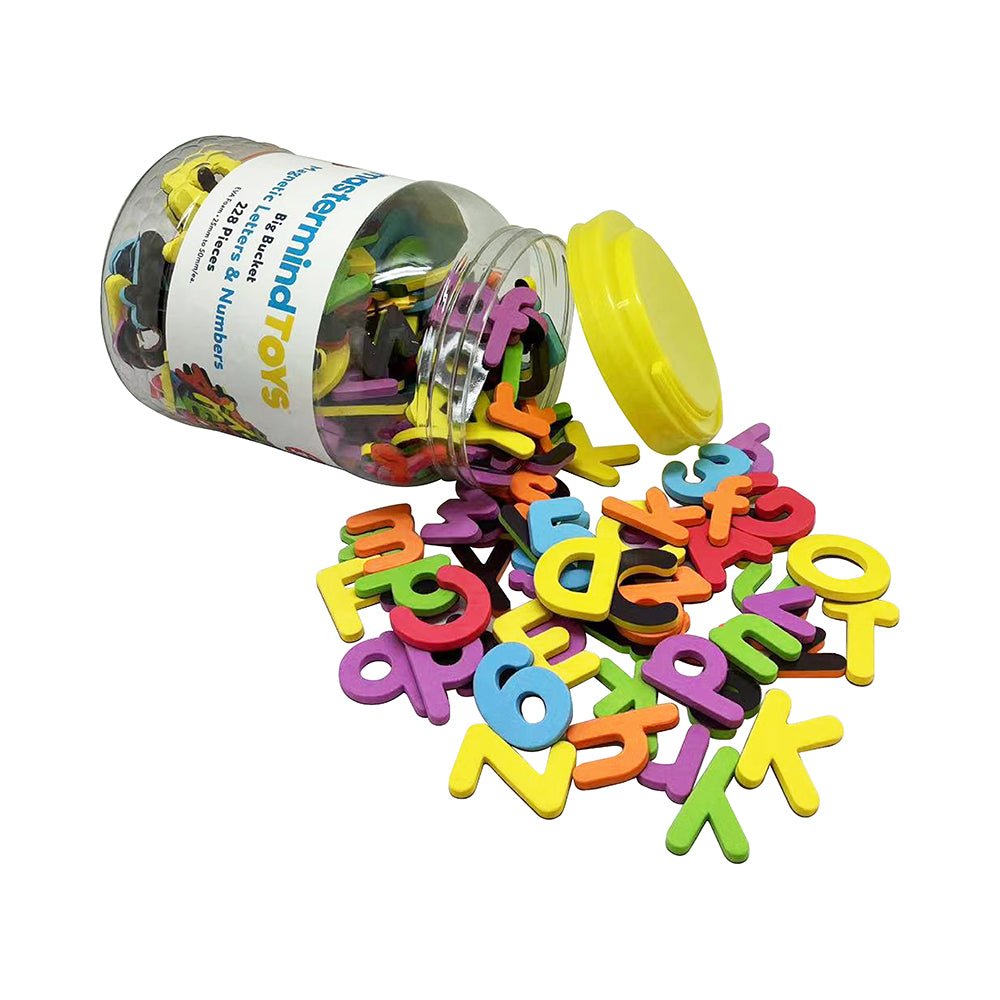 MMT Bucket of Magnetic Letters and Numbers 228pc - Mastermind Toys___228454