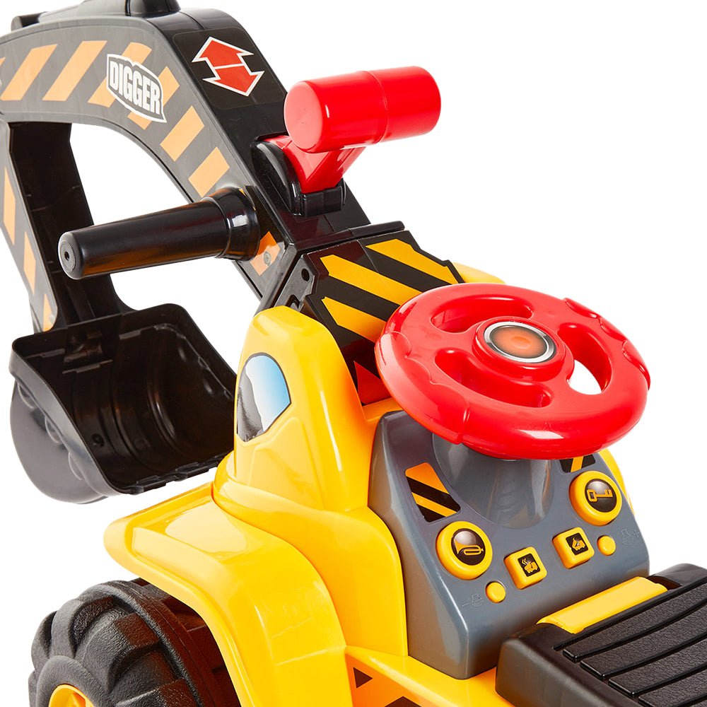 MMT - Digger Foot to Floor Ride - On - Mastermind Toys___242481