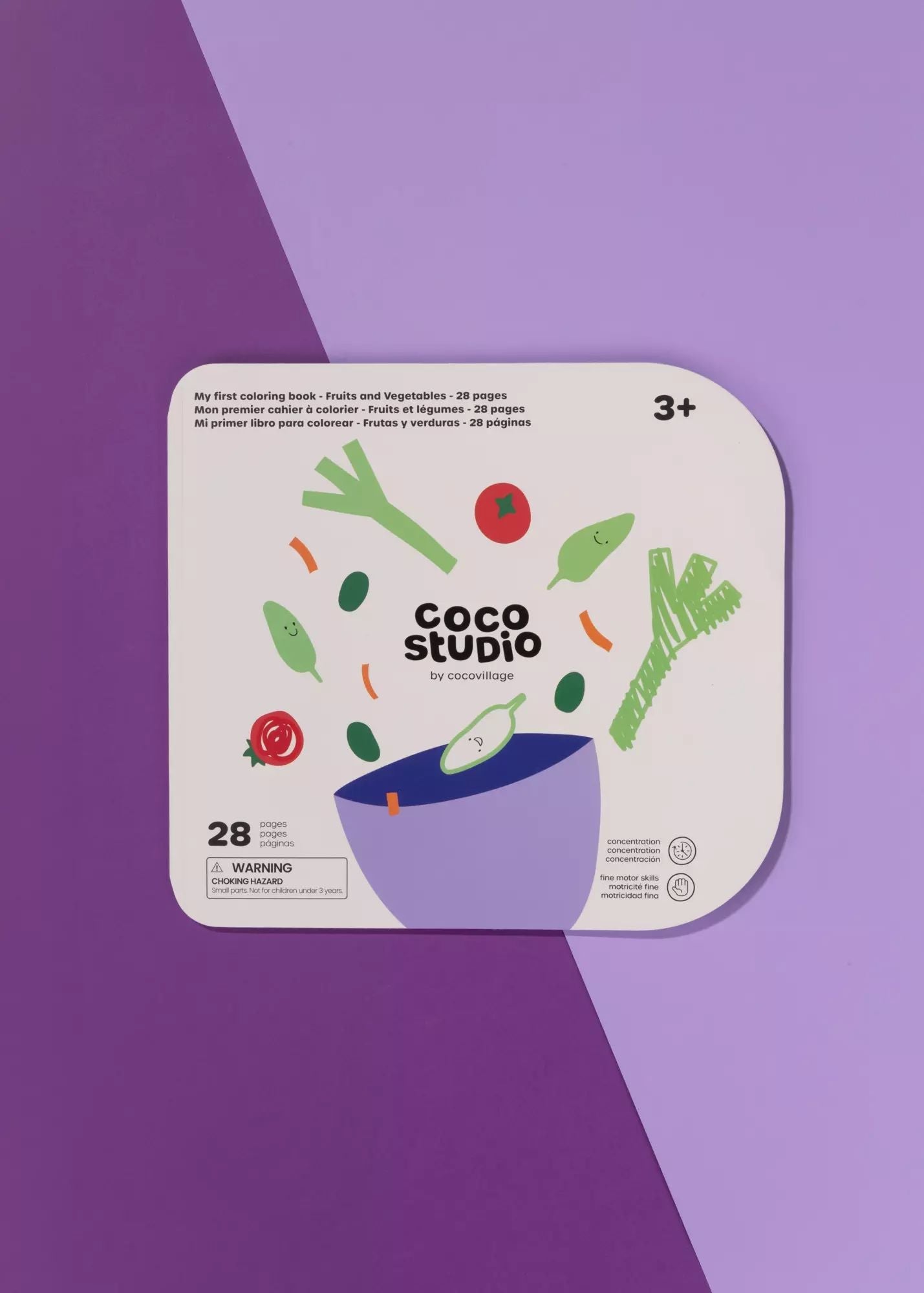 My First Coloring Book - Fruits&Vegetables(28 pages) - Mastermind Toys___250099