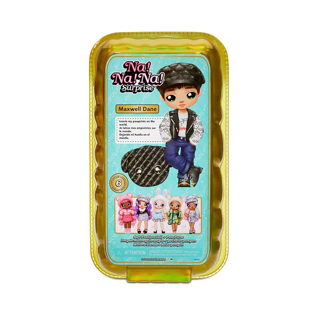 Na! Na! Na! Surprise Glam Series Maxwell Dane 2 - in - 1 Pom Doll - Mastermind Toys___222280