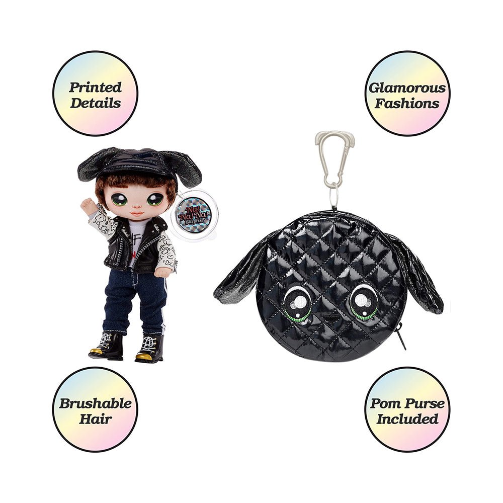 Na! Na! Na! Surprise Glam Series Maxwell Dane 2 - in - 1 Pom Doll - Mastermind Toys___222280