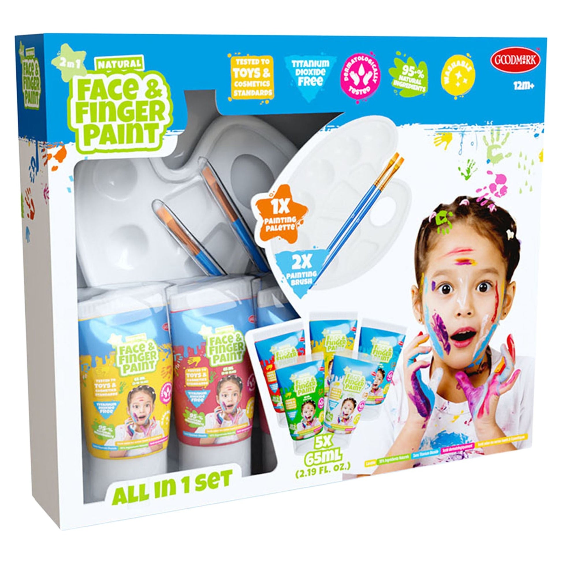 Natural Face & Fingerpaint - All in One Set - Mastermind Toys___249118