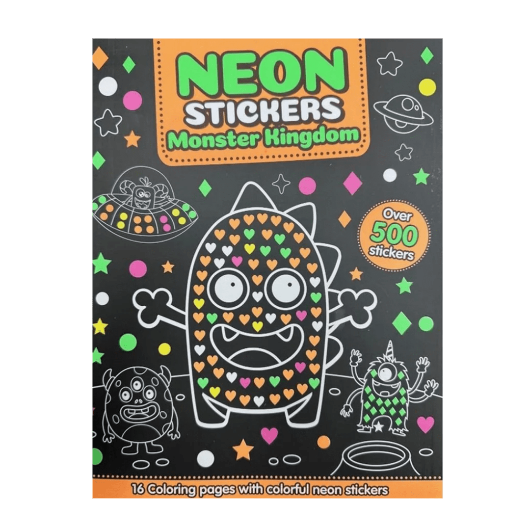 Neon Stickers Colouring Book - Mastermind Toys___248755