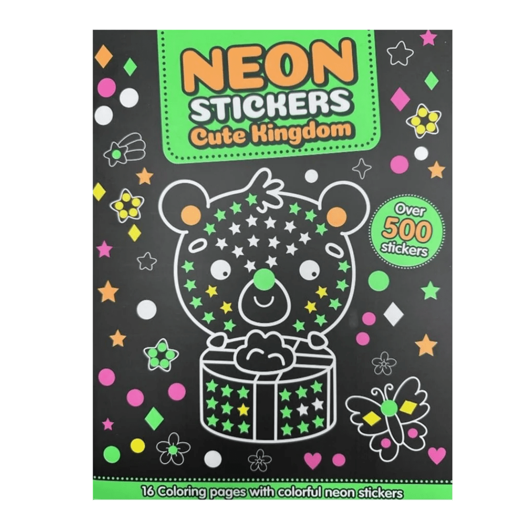 Neon Stickers Colouring Book - Mastermind Toys___248755