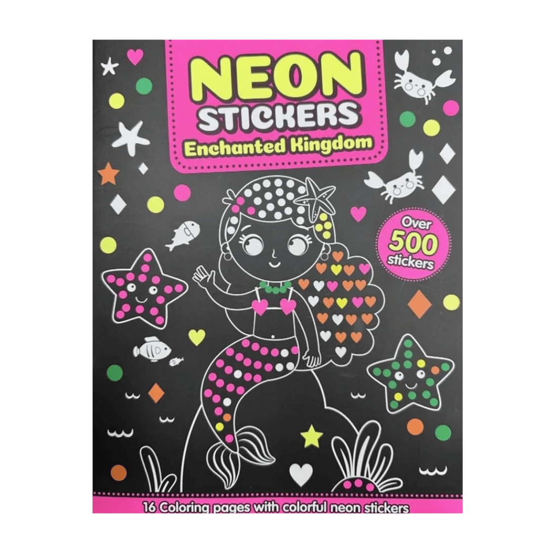 Neon Stickers Colouring Book - Mastermind Toys___248755