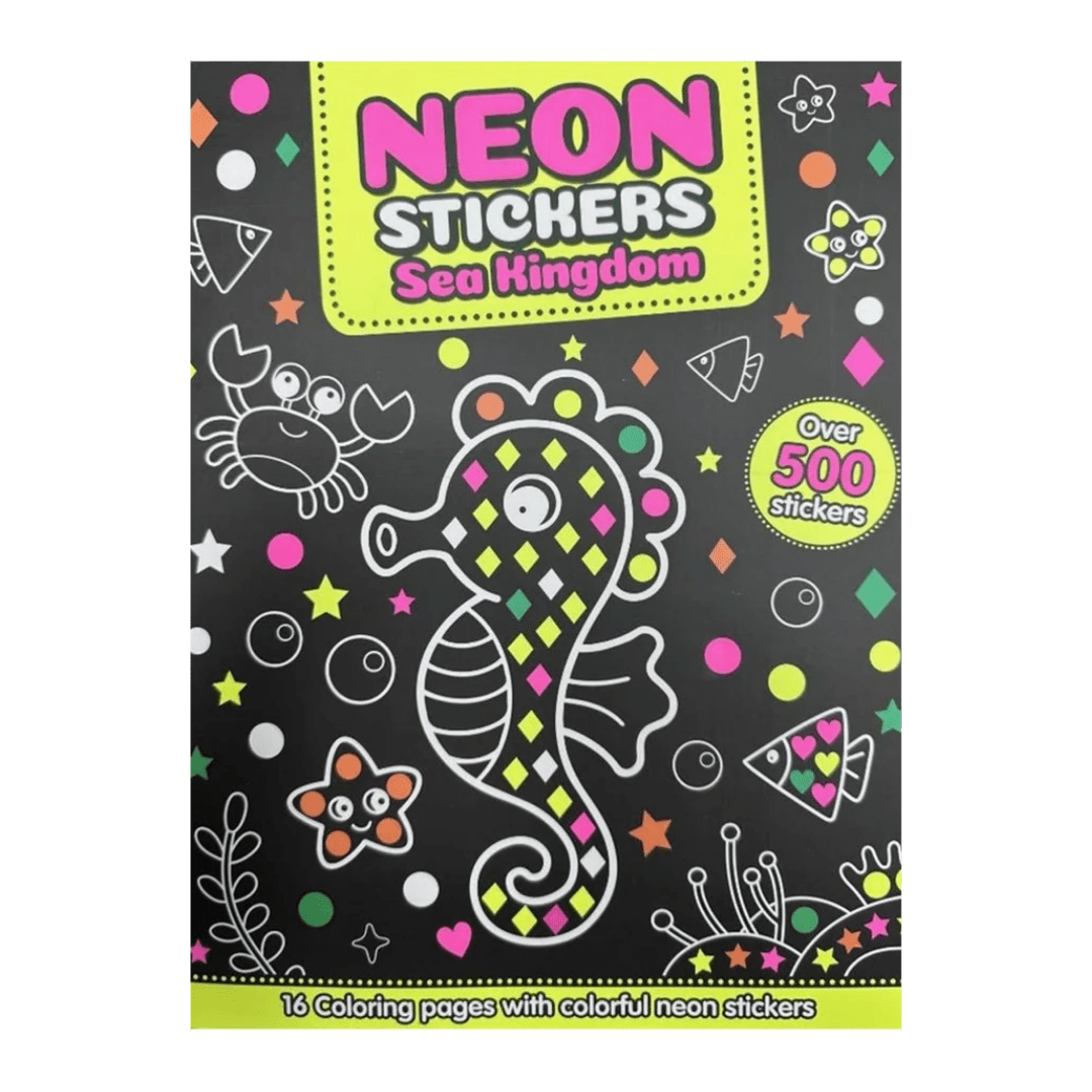Neon Stickers Colouring Book - Mastermind Toys___248755