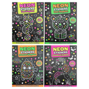 Neon Stickers Colouring Books - 4 Asst. - Mastermind Toys___248755