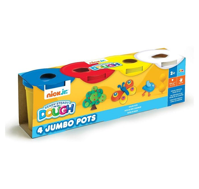 Nick Jr 4 Pk Jumbo Pots- Primary Colours - Mastermind Toys___251559