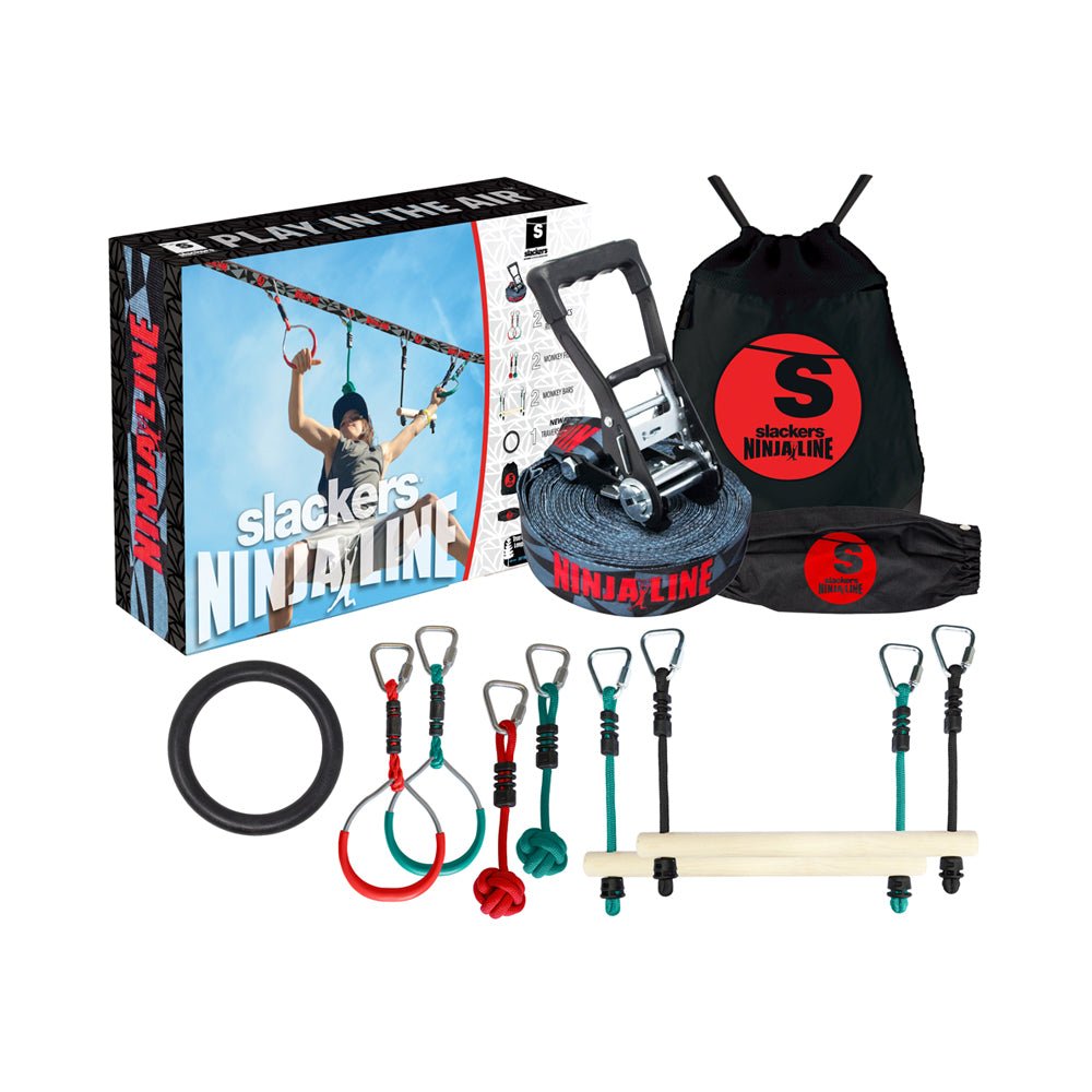 Ninjaline 30' Intro Kit w/ 7 Obstacles - Mastermind Toys___212649