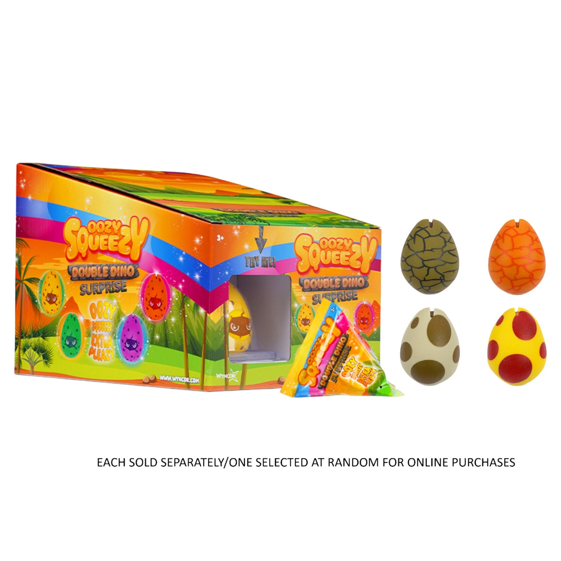 Oozy Squeezy Double Dino Assorted in CDU - Mastermind Toys___248042