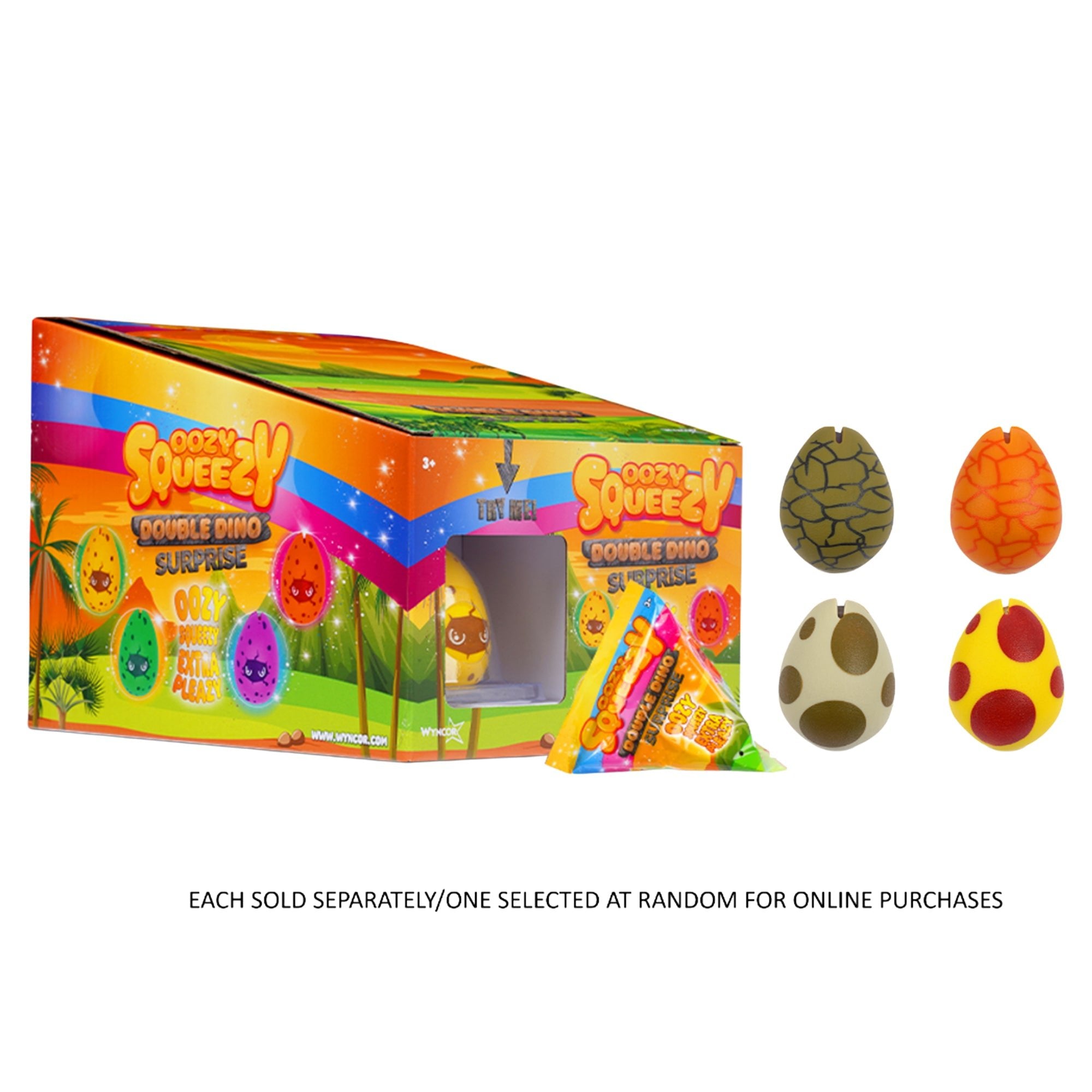 Oozy Squeezy Double Dino Assorted in CDU - Mastermind Toys___248042