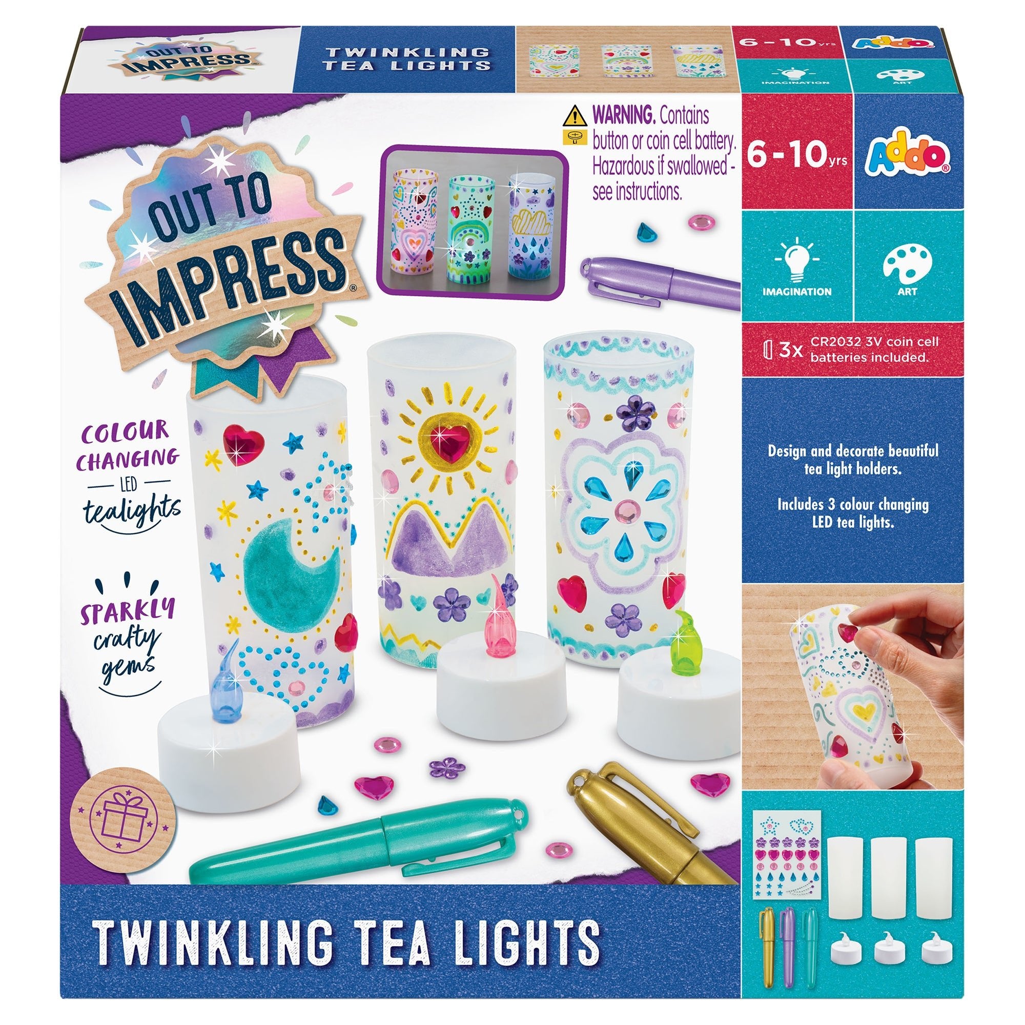 Out to Impress Twinkling Tea Lights - Mastermind Toys___248136