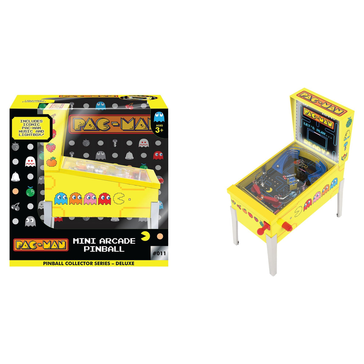 PAC-MAN Mini Air Hockey – L'arcade Rétro Dans Une Boîte, Avec Palet Flottant Et Sons Officiels