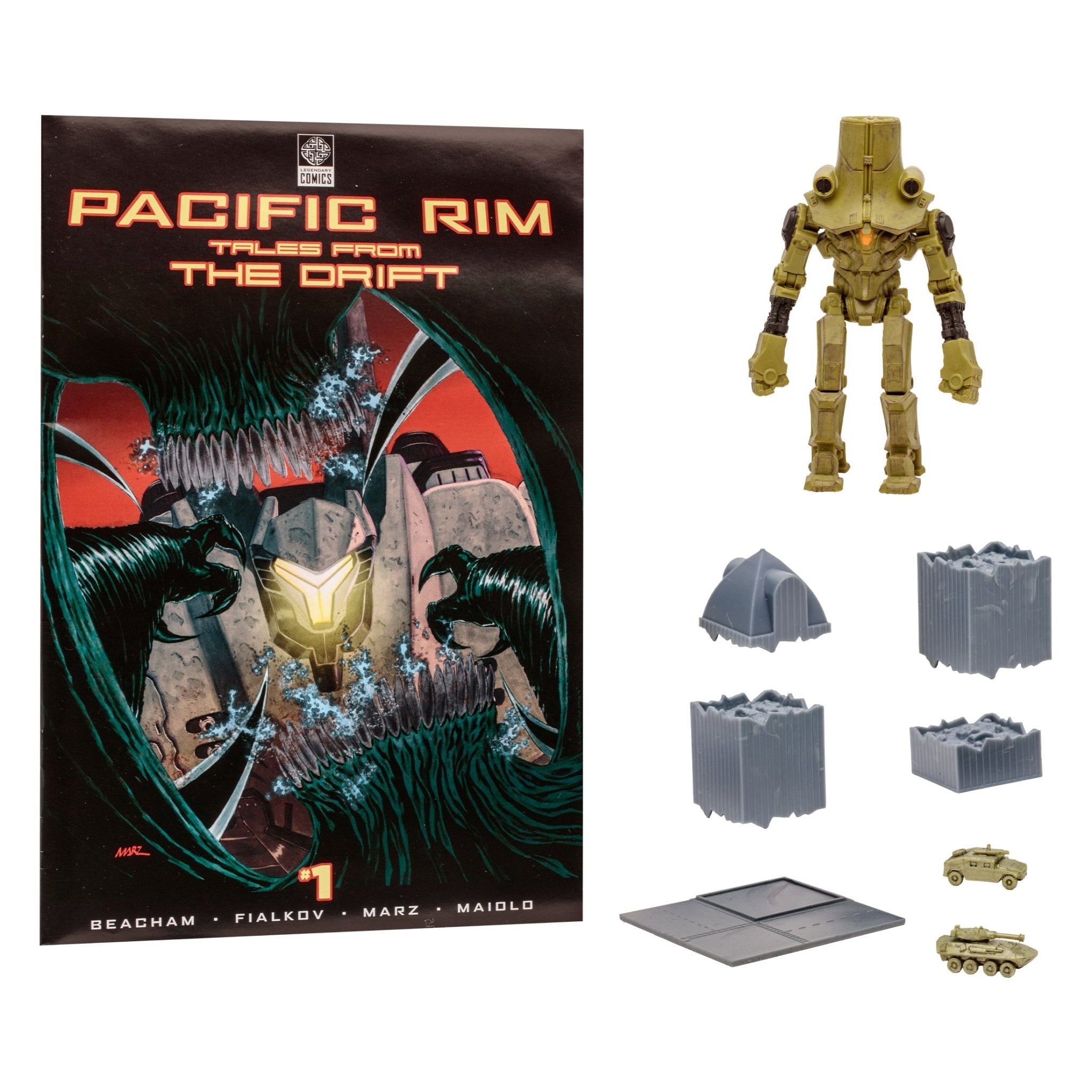 Pacific Rim Jaeger Figures With Comic WV1 - Cherno Alpha - Mastermind Toys___246362