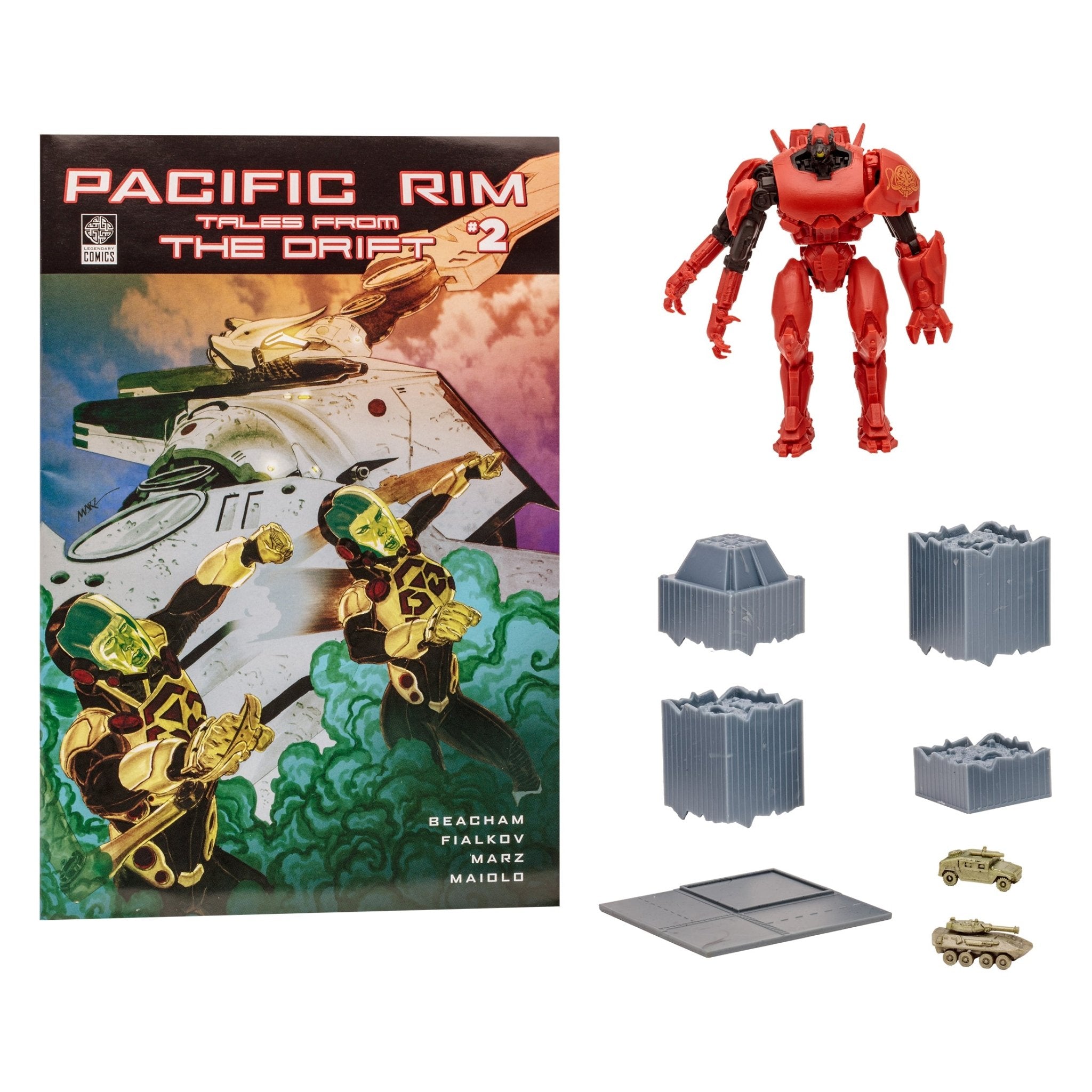 Pacific Rim Jaeger Figures with Comic WV1 - Crimson Typhoon - Mastermind Toys___246363