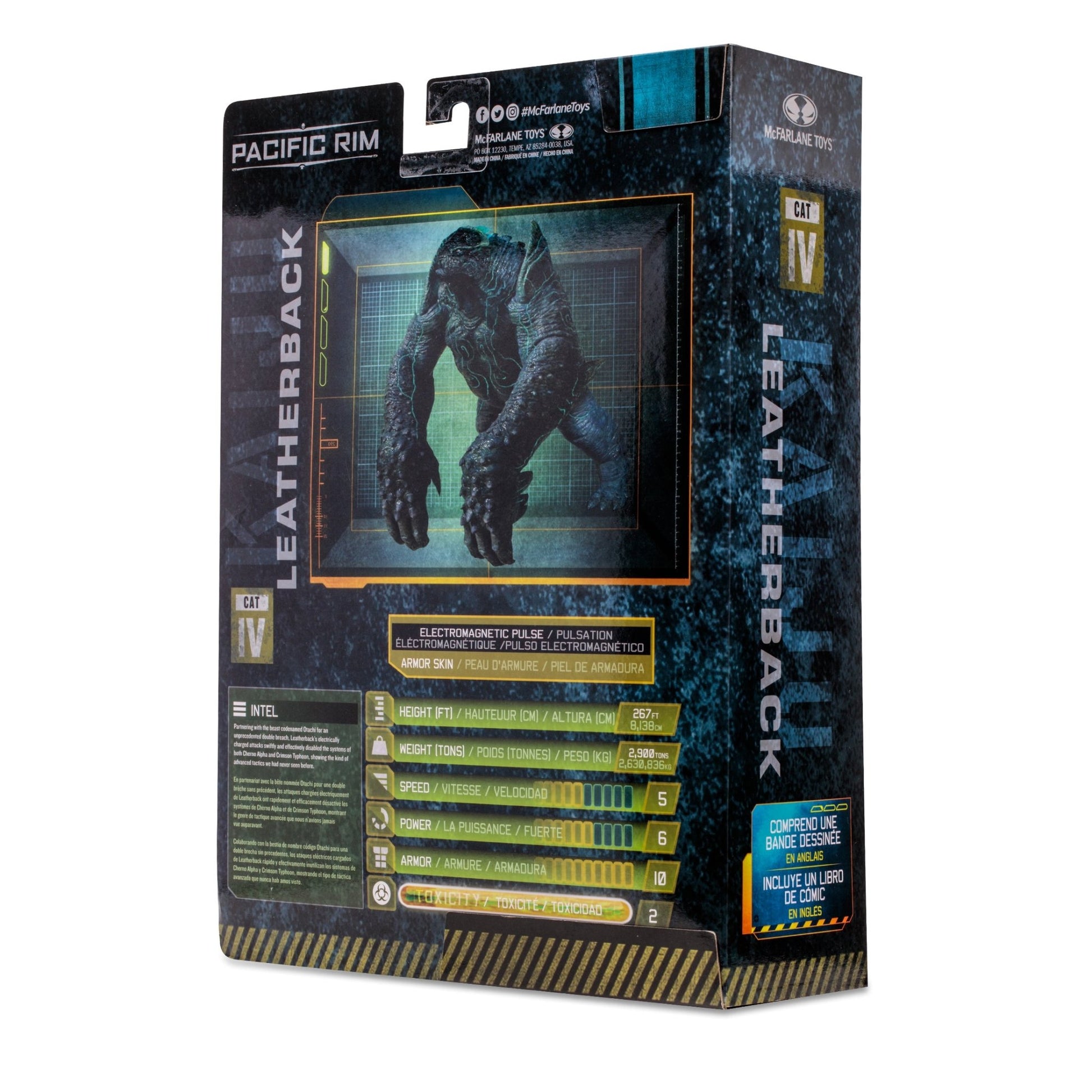 Pacific Rim Leatherback (Kaiju) Figure With Comic - Mastermind Toys___246364
