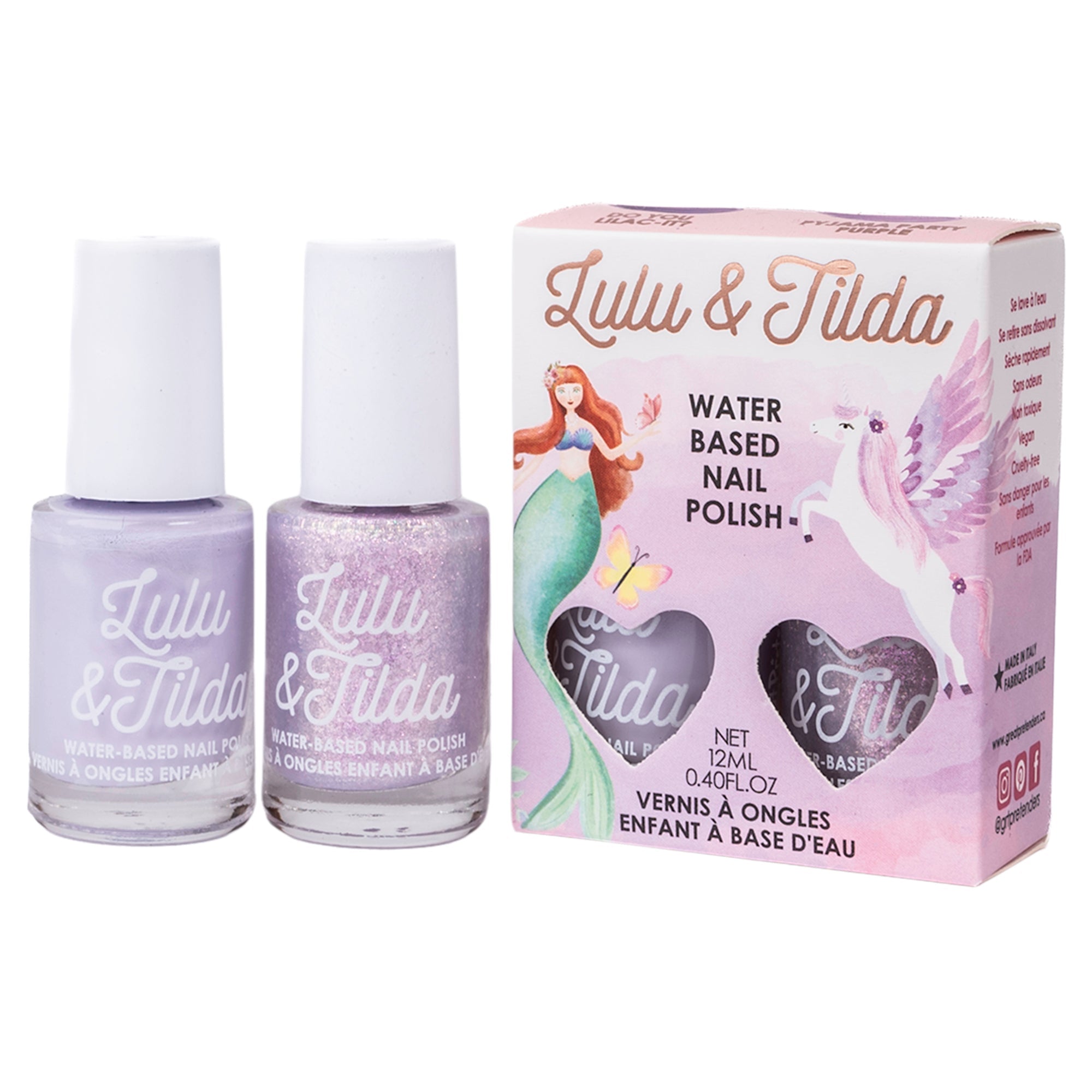 Pajama Party, Washable Nail Polish, 2pc (each 6ml) - Mastermind Toys___245604