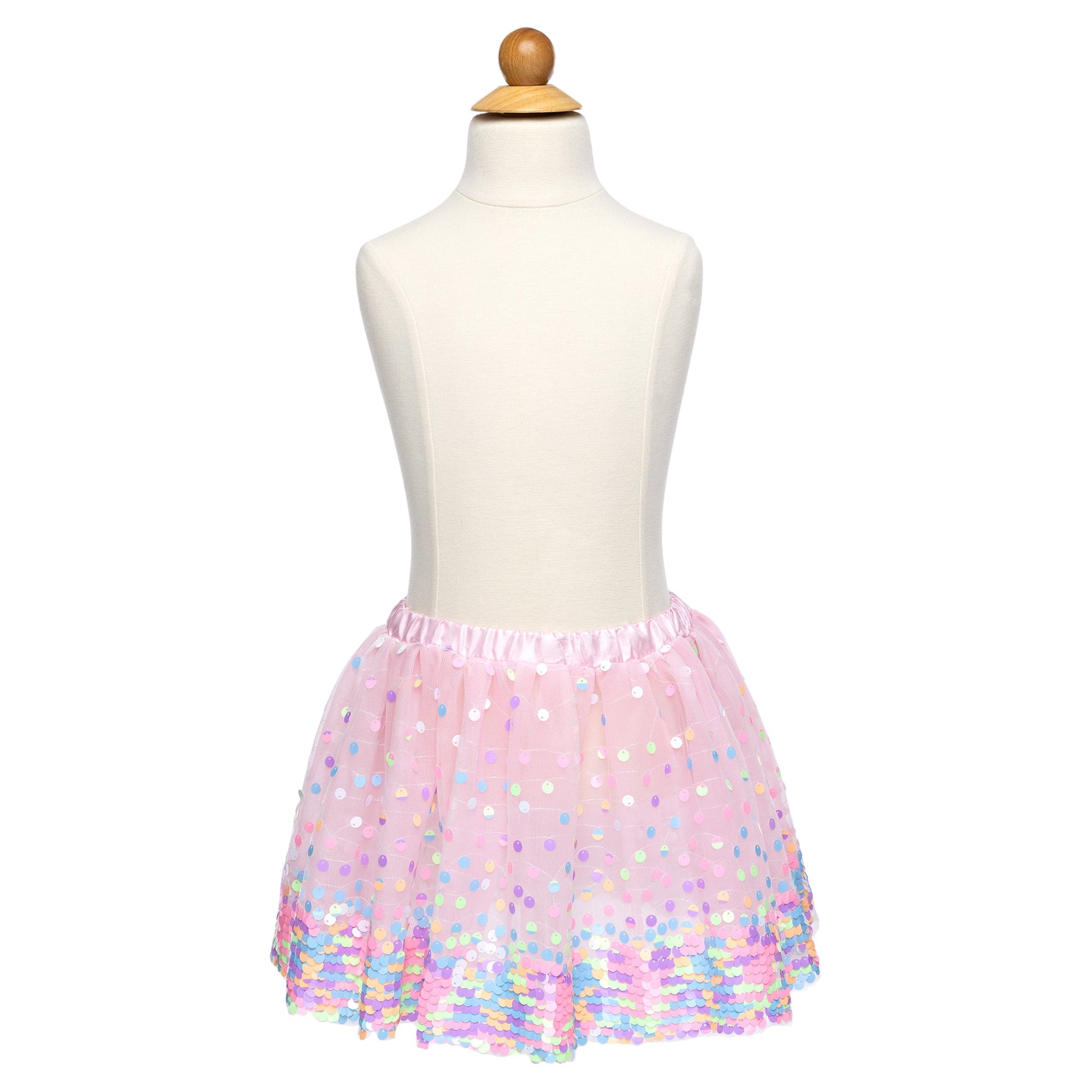 Party Fun Sequins Skirt, Pink/Neon, Size 4 - 6 - Mastermind Toys___245105