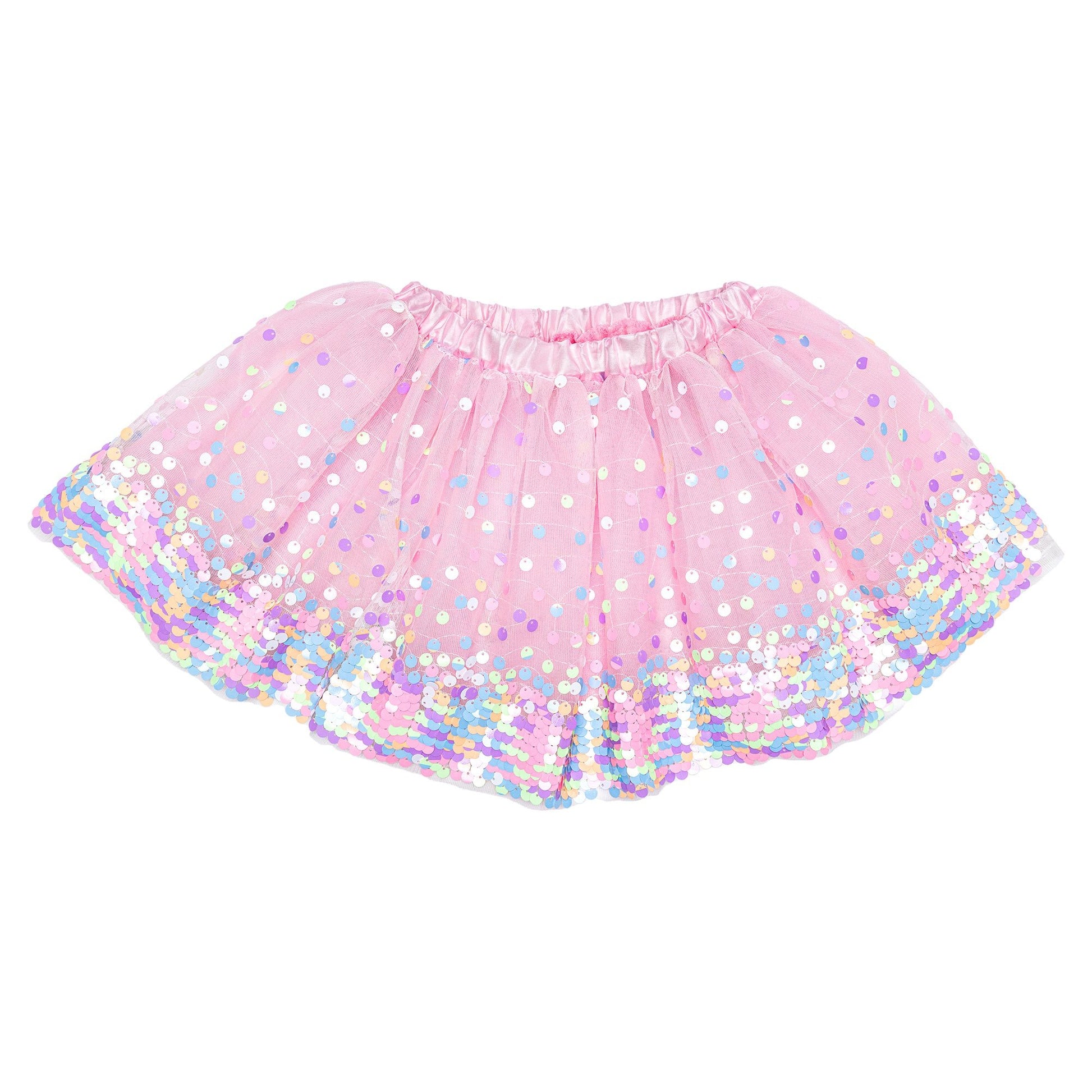 Party Fun Sequins Skirt, Pink/Neon, Size 4 - 6 - Mastermind Toys___245105