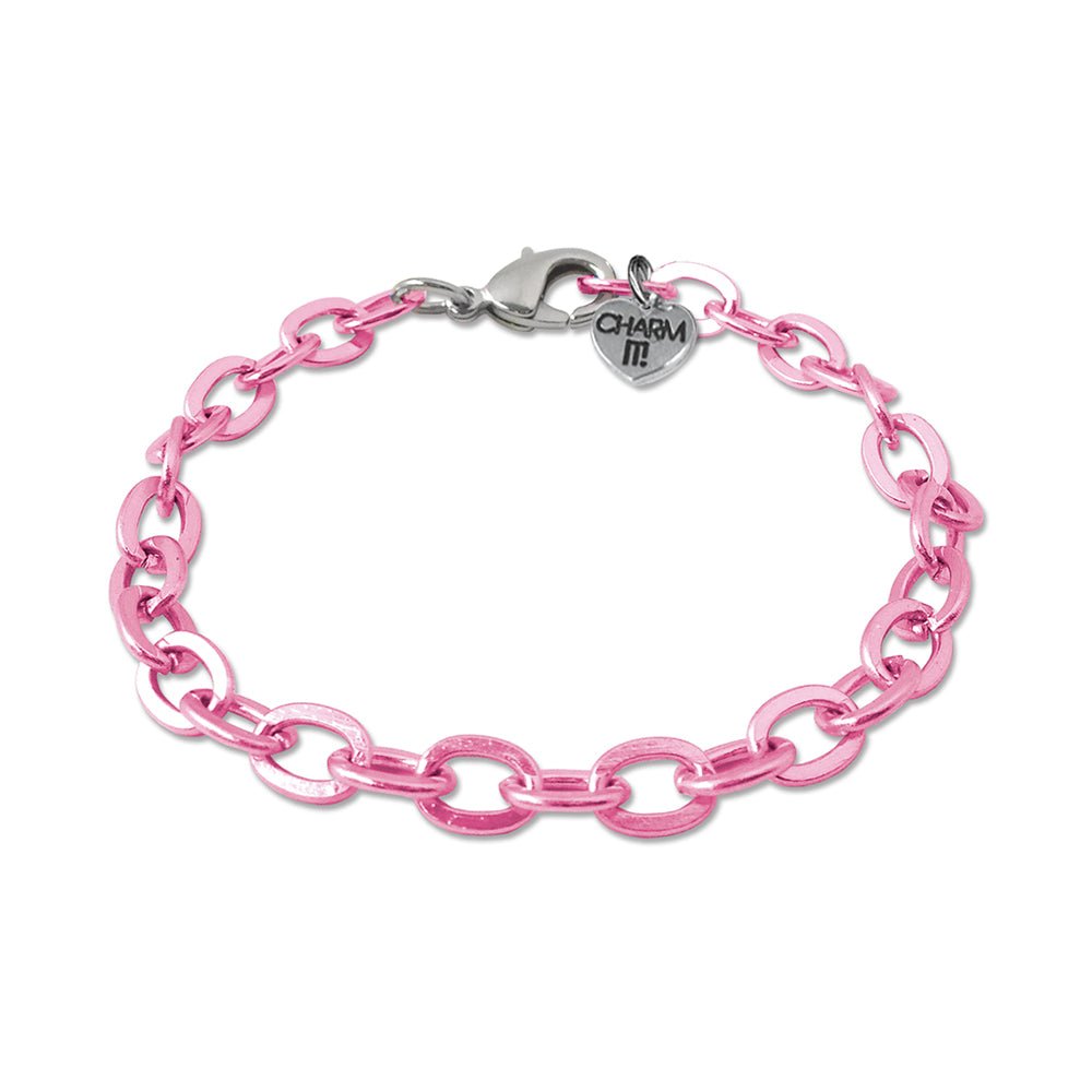 Pink Chain Link Charm Bracelet - Mastermind Toys___68710