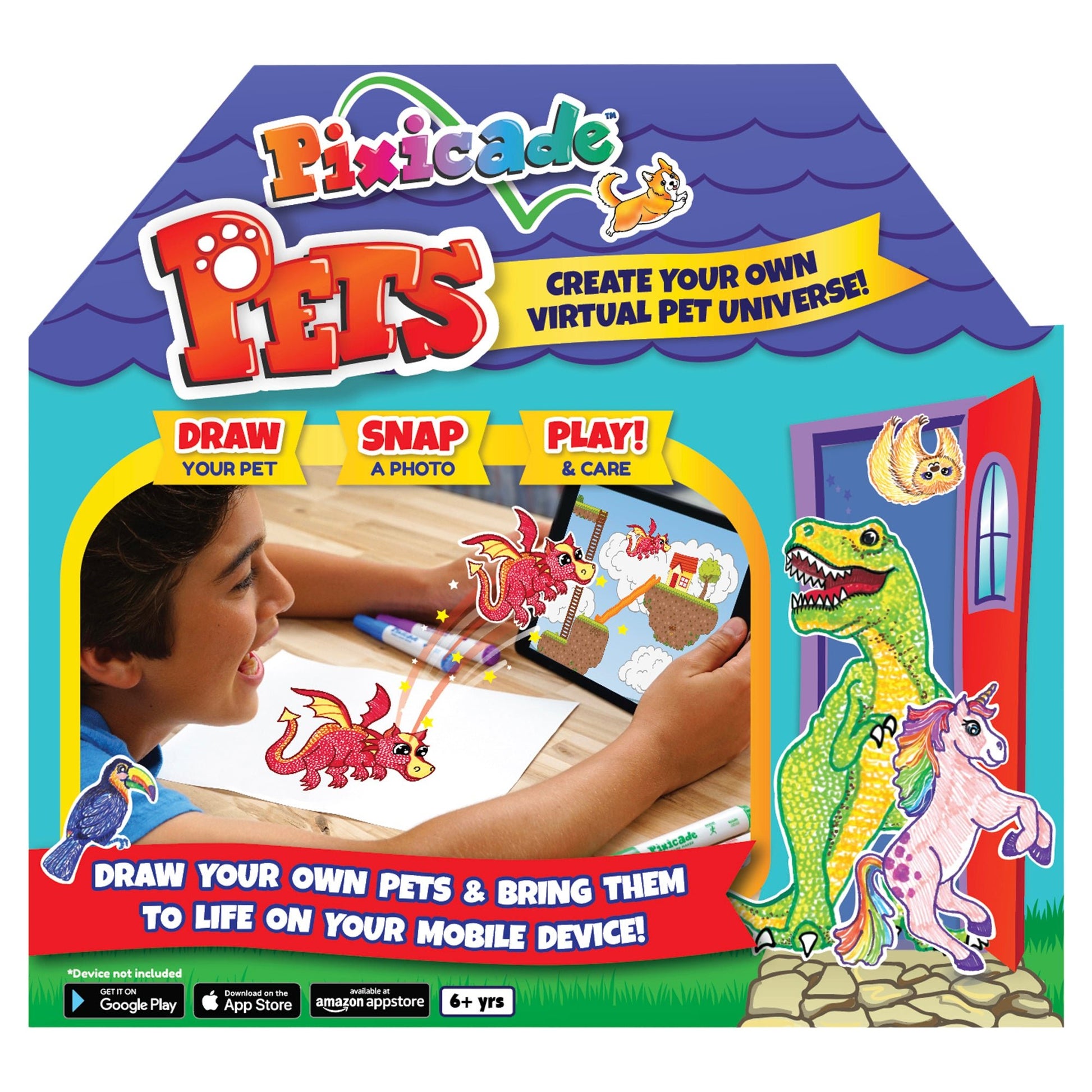 Pixicade Pets - 1 Illustrated How to Draw Book - Mastermind Toys___249010