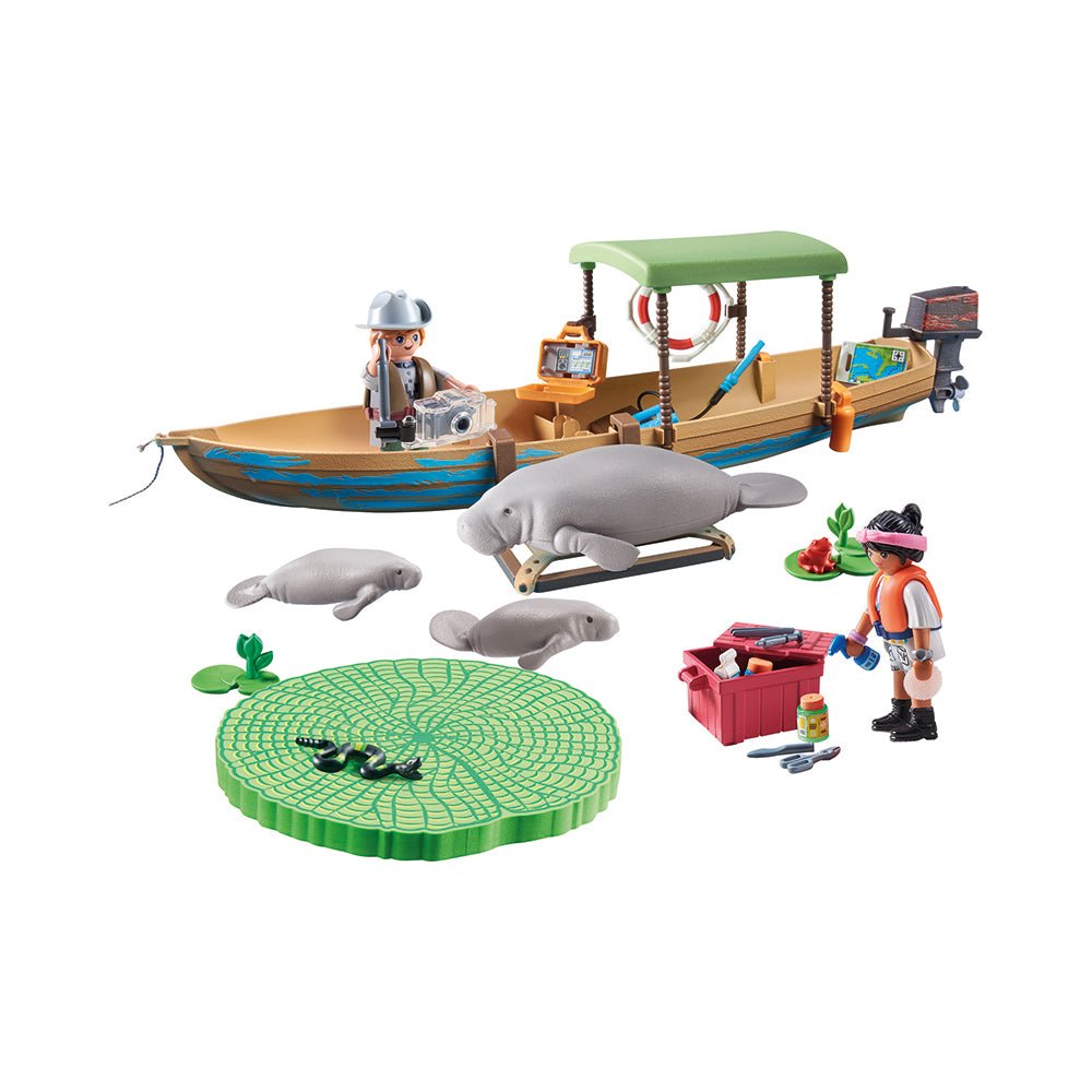 Playmobil Wiltopia Boat Trip to the Manatees Playset - Mastermind Toys___227613