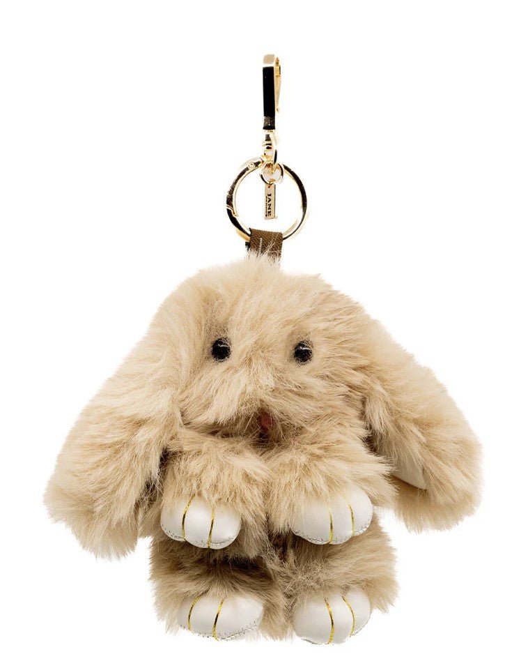 Plush Bunny Bag Charm in Mocha - Mastermind Toys___249183